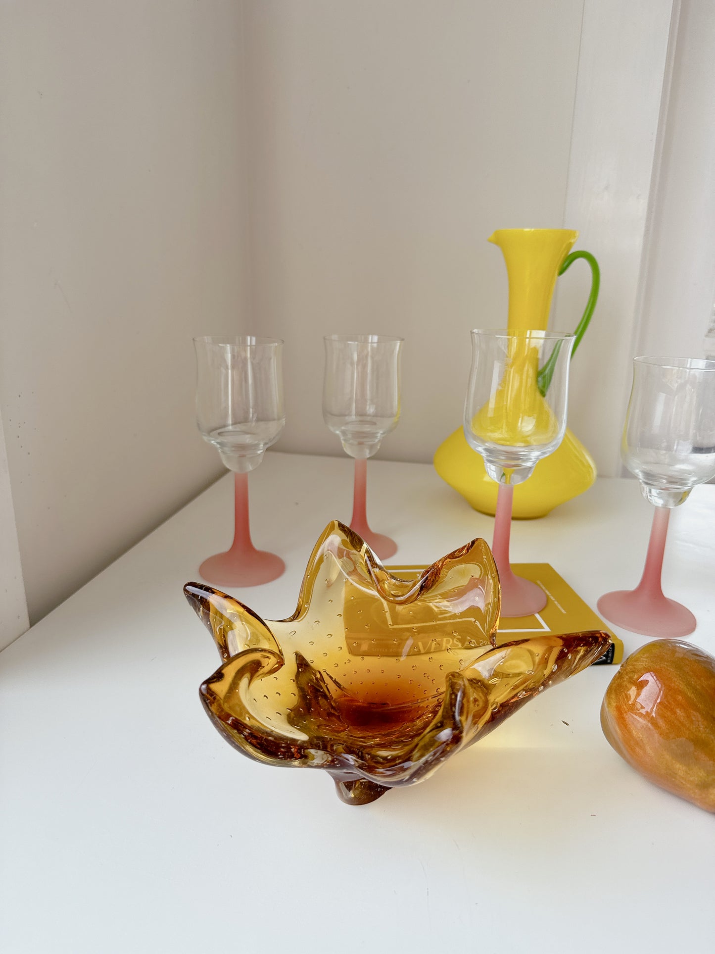 Murano Amber Glass 60’s Ashtray