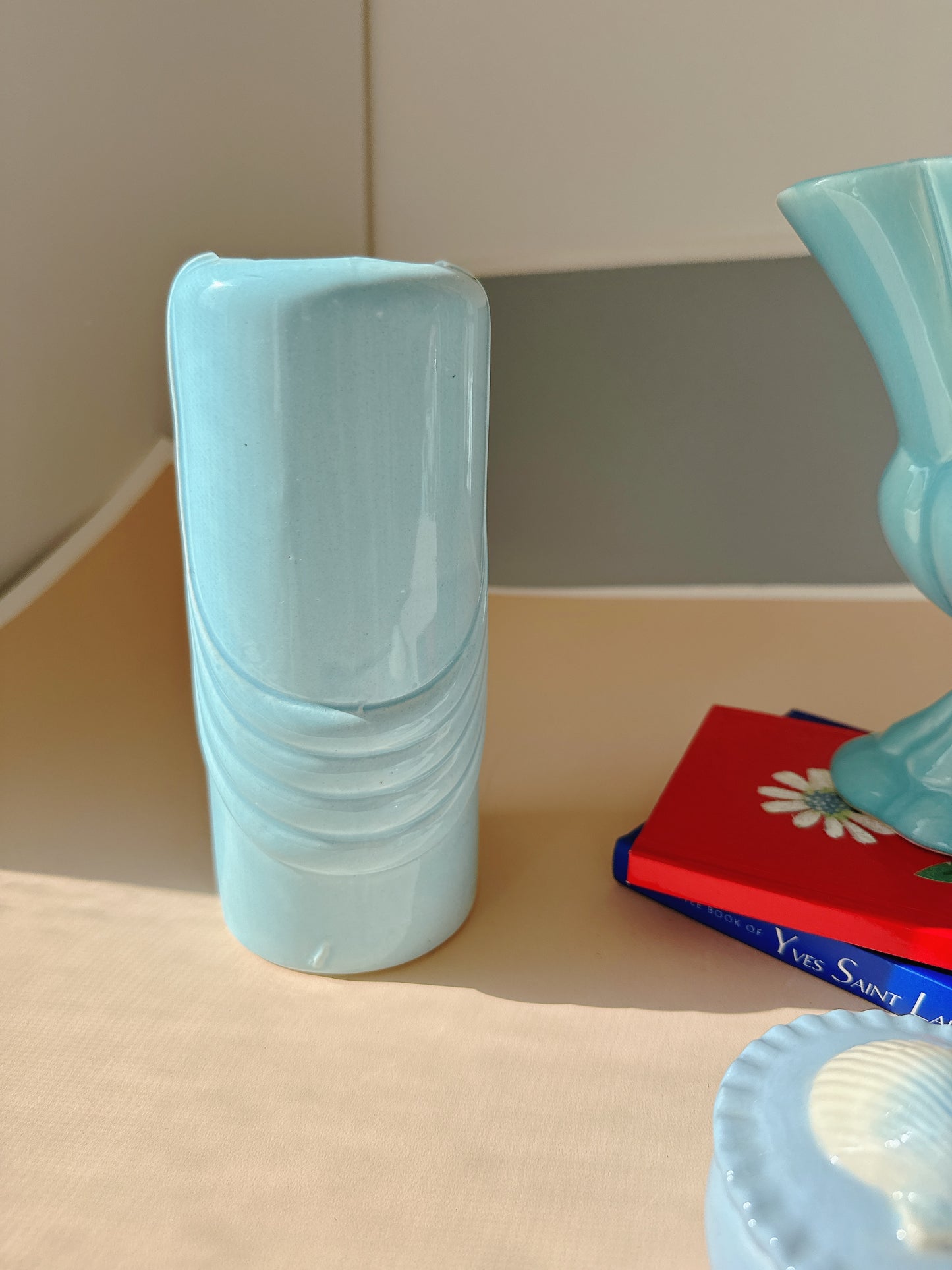 Blue 80’s Tall Vase