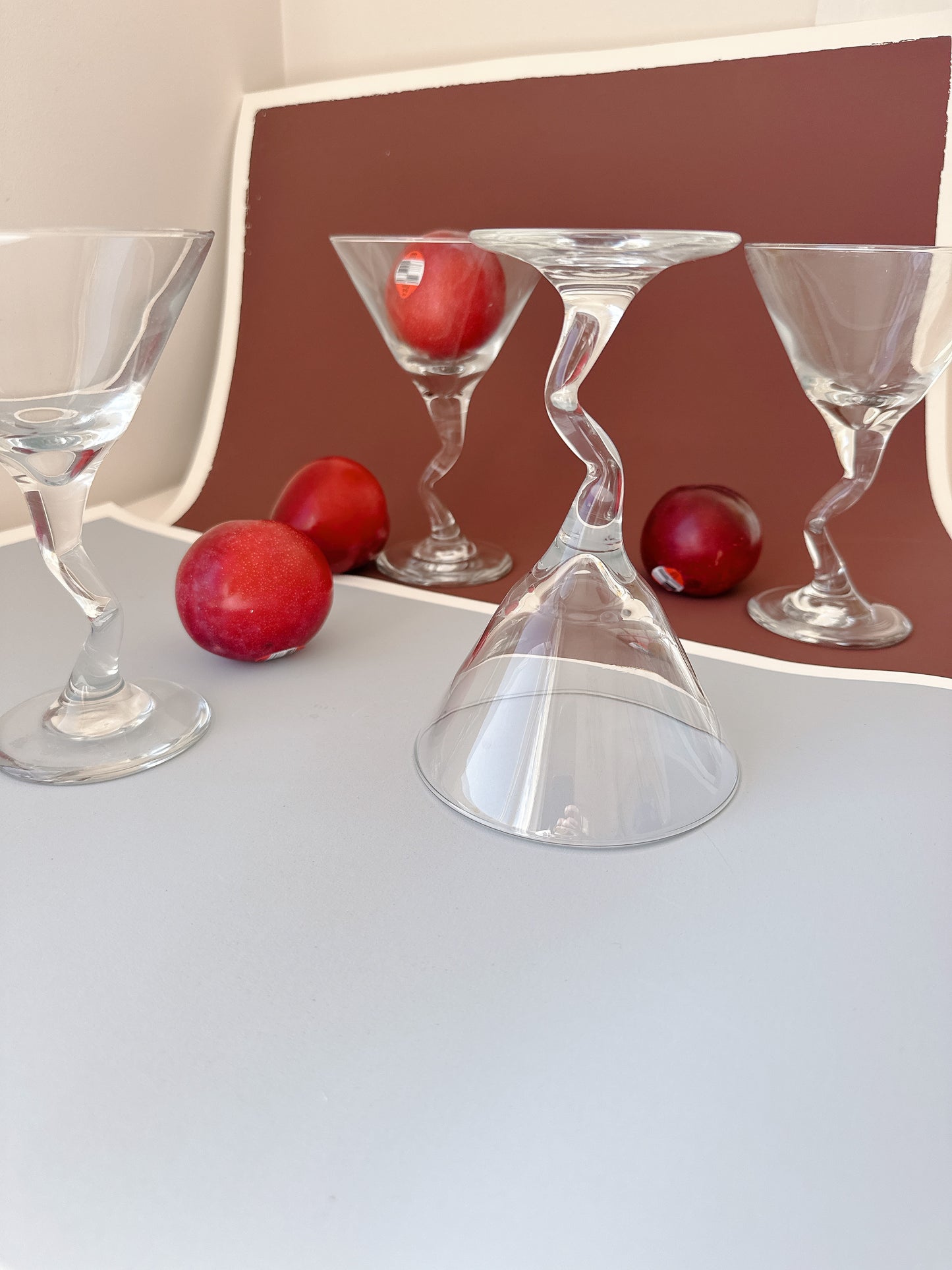 St 6 Wiggle Stemmed Cocktail Glasses