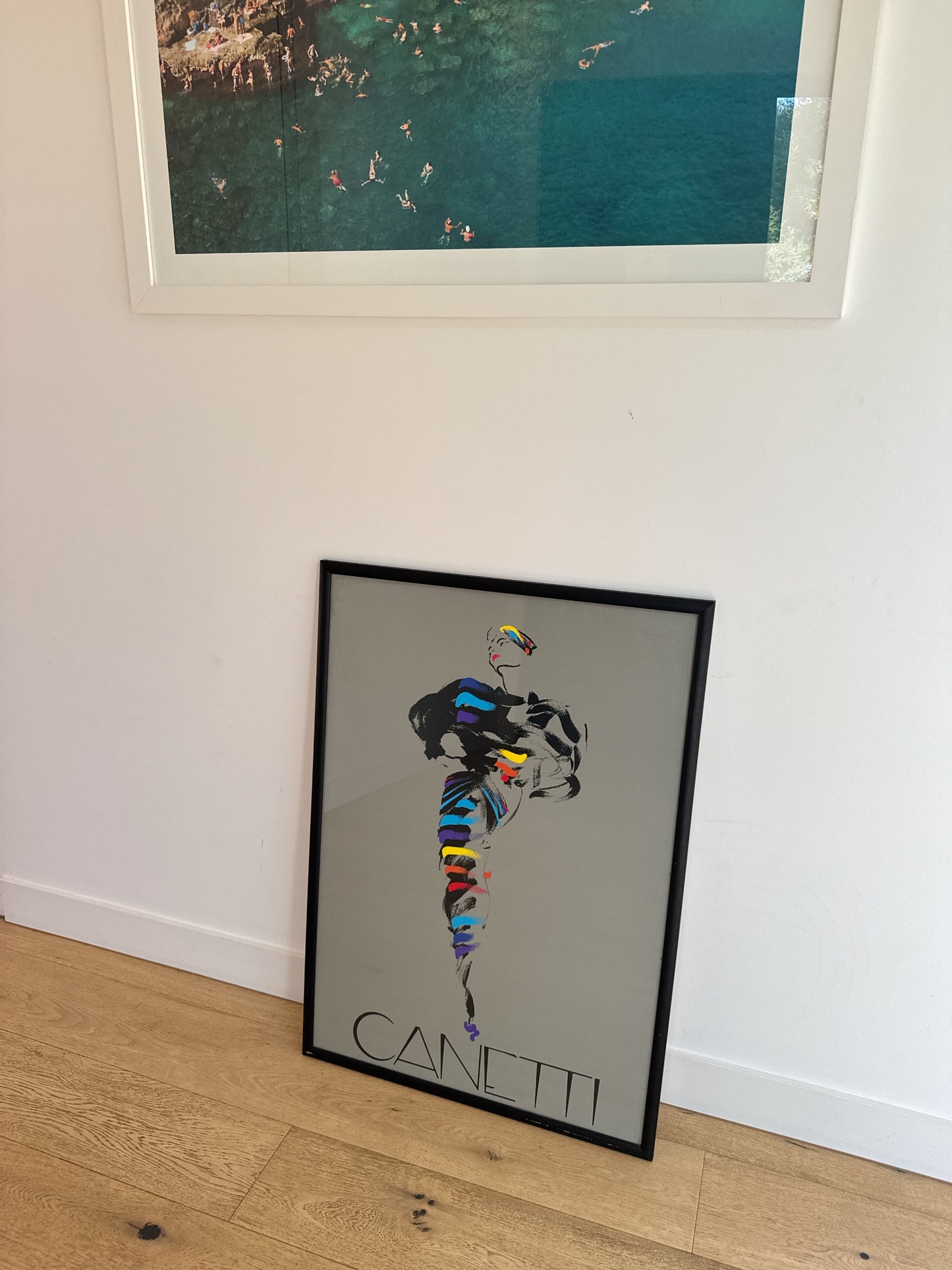 French ‘Black Dress’ Michel Canetti Framed Print