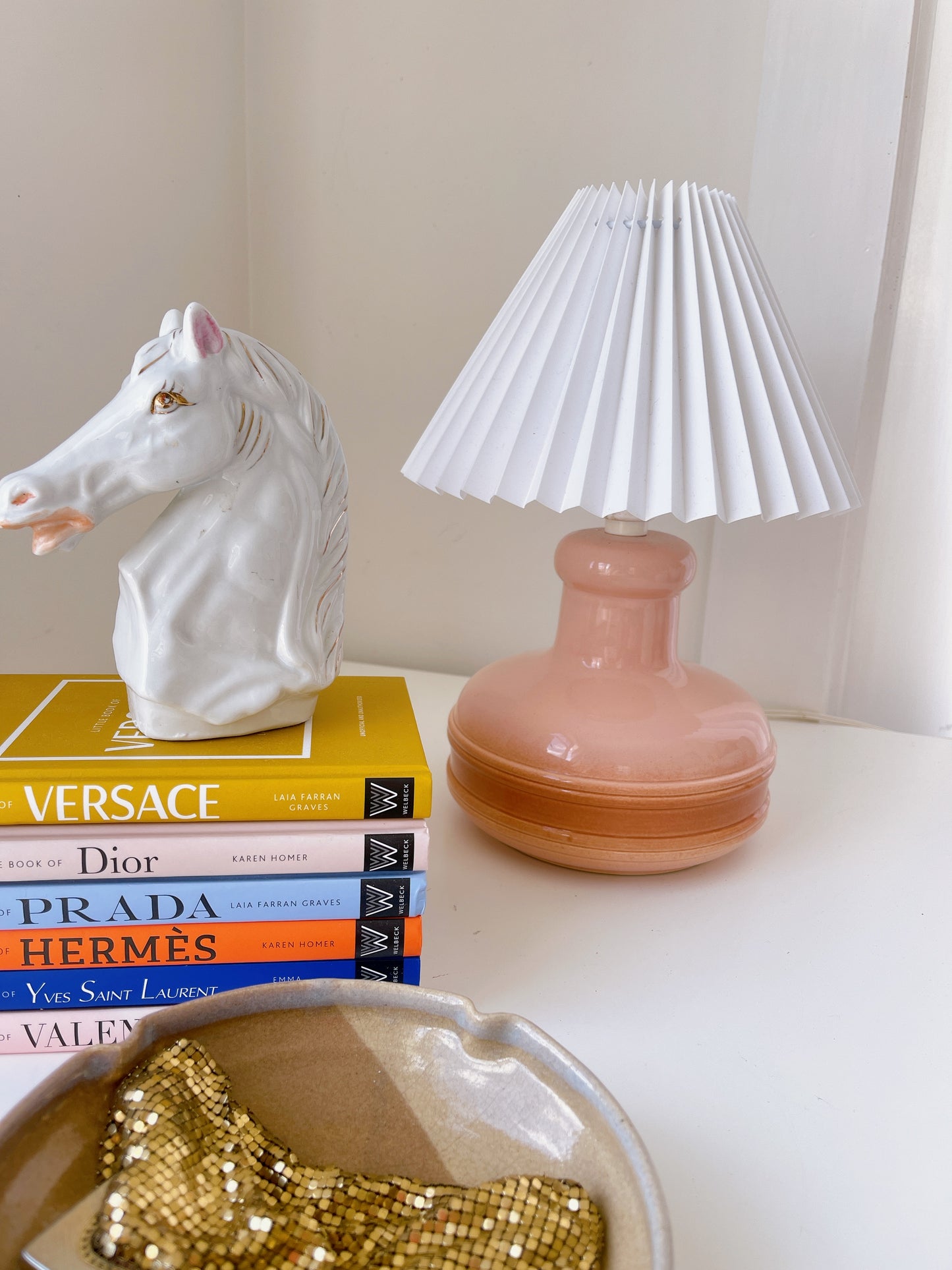 Vintage Peach Lamp
