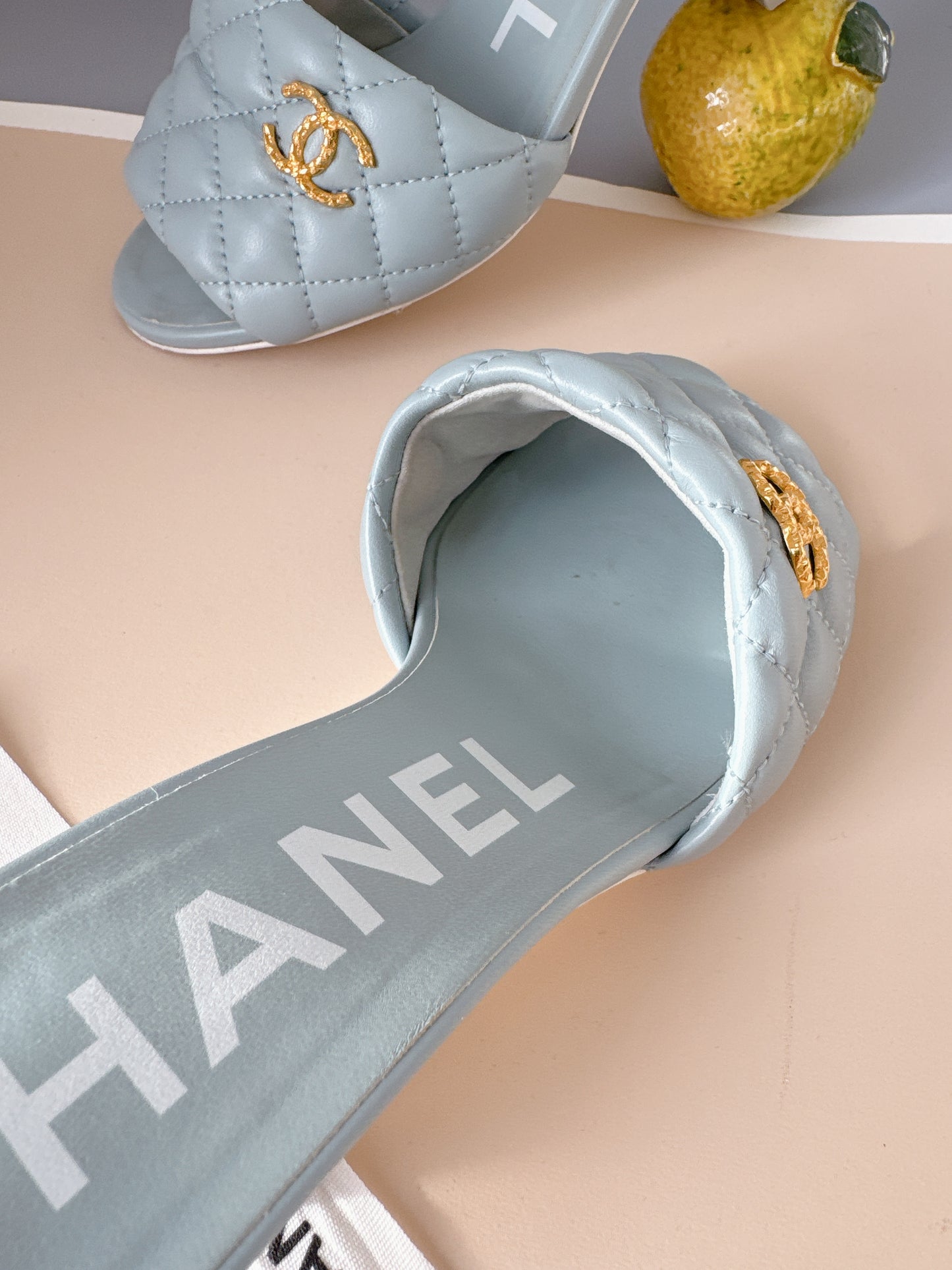 Chanel Quilted Lambskin Sandals