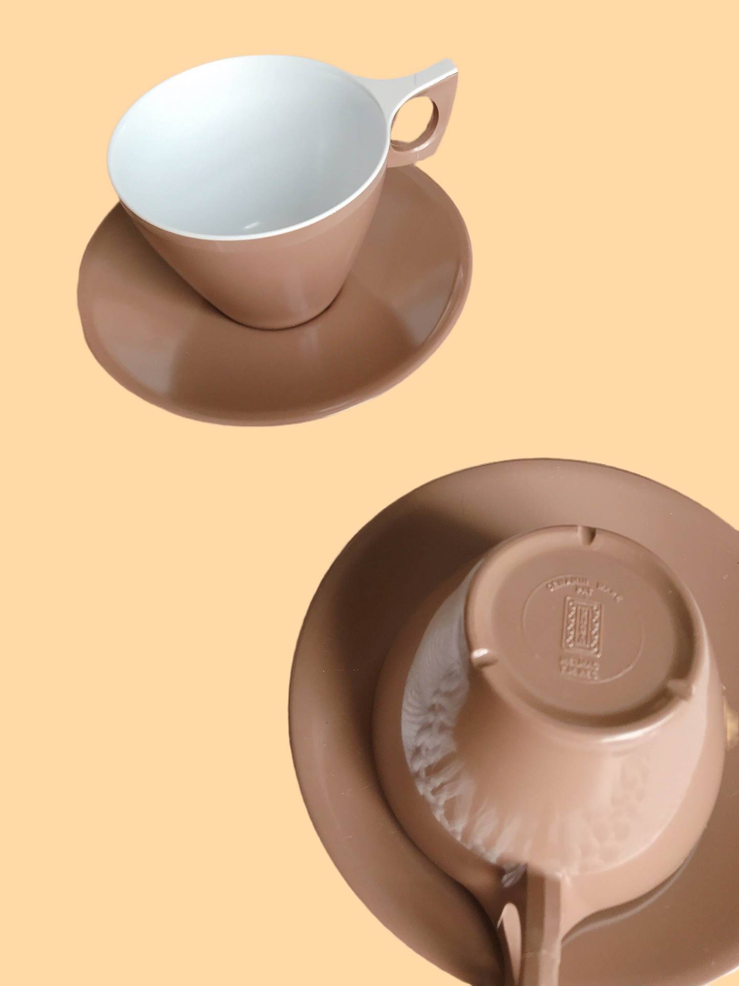 Vintage Melamine Cup & Saucer Set
