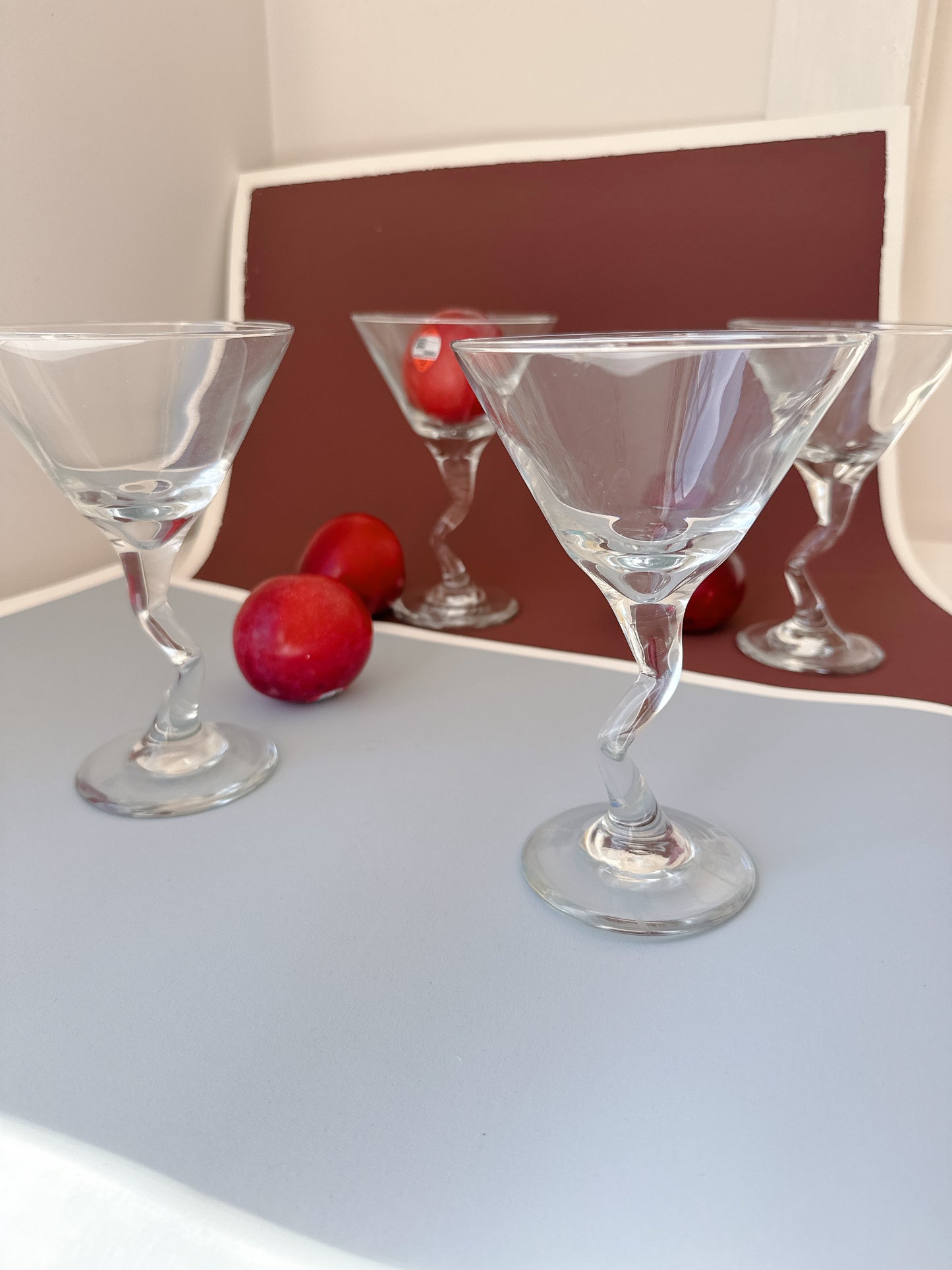 St 6 Wiggle Stemmed Cocktail Glasses