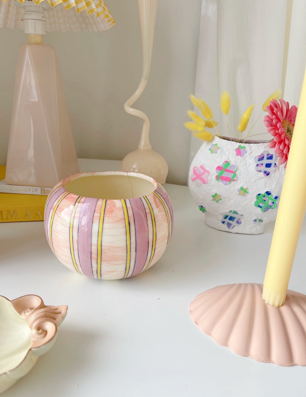 Handpainted Balloon Vase by Jann