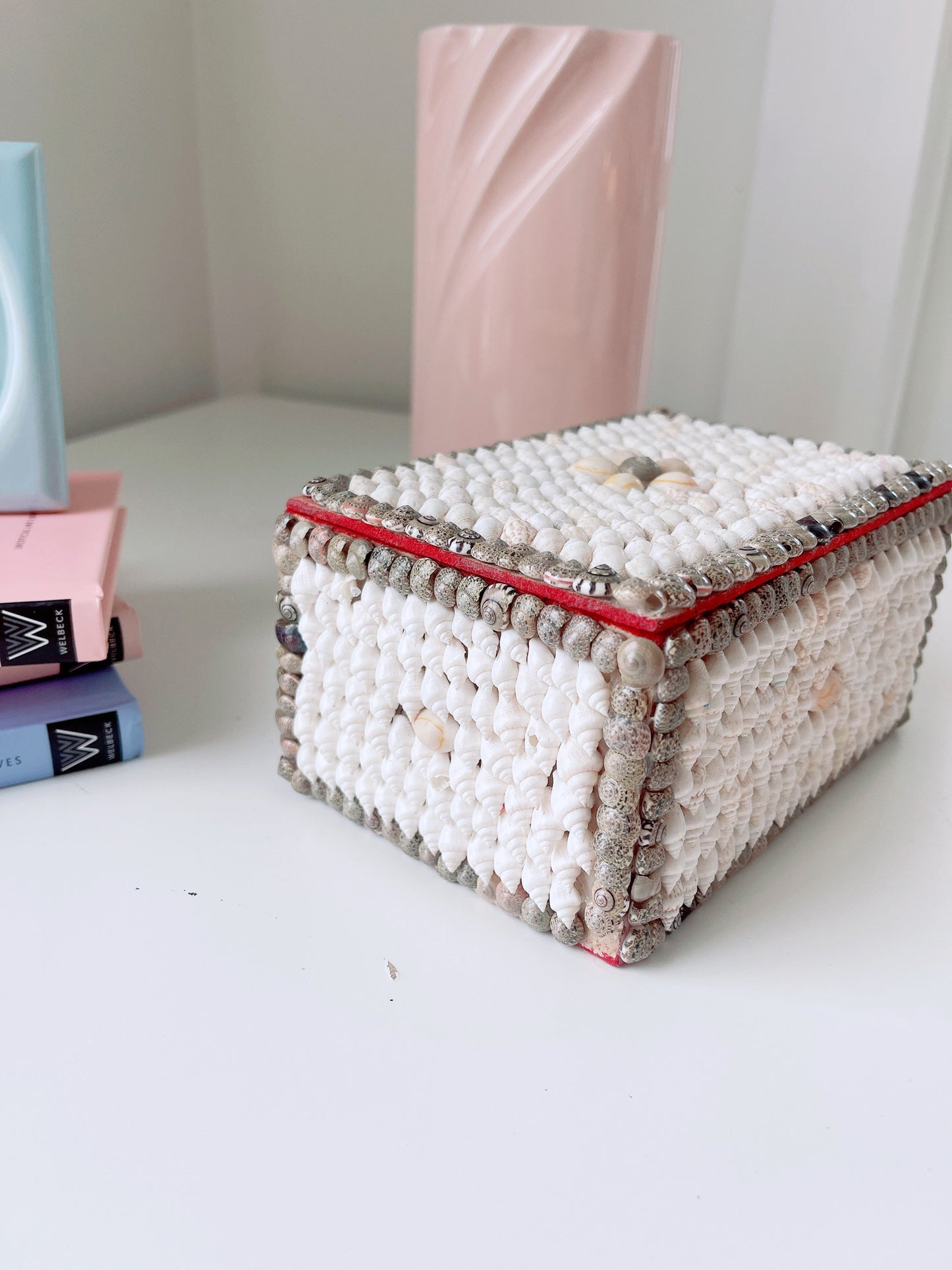 Vintage Shell Jewellery Chest