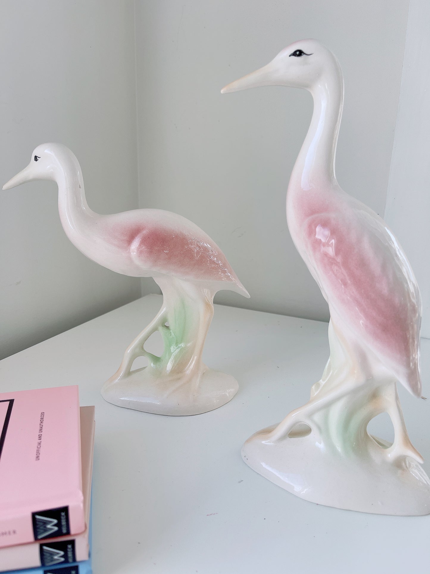 Set Vintage Ceramic Birds