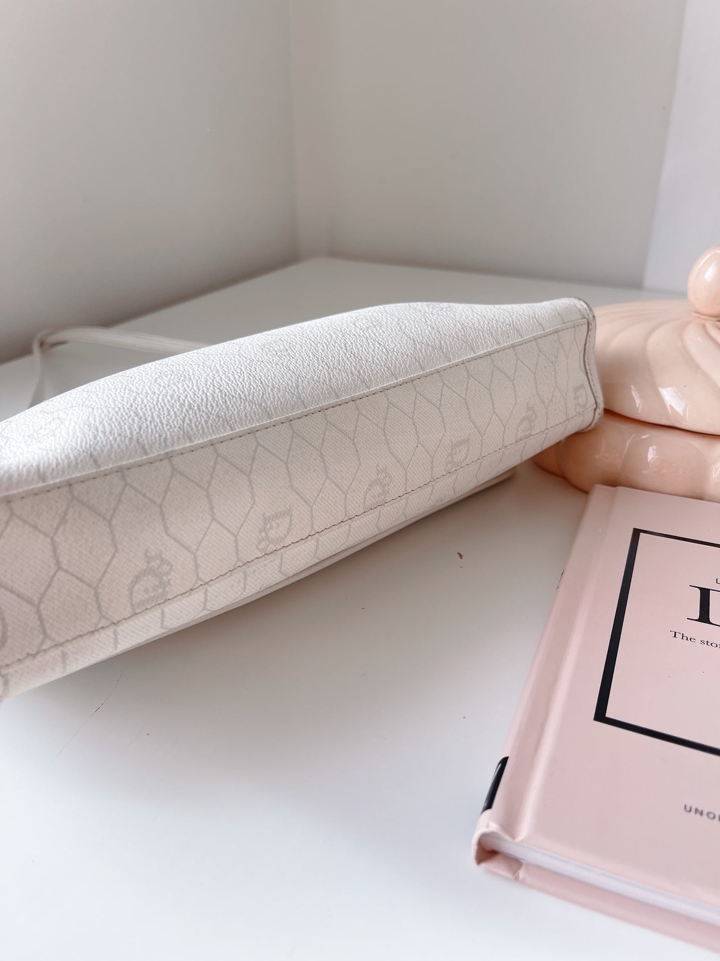 Vintage Dior White Honeycomb