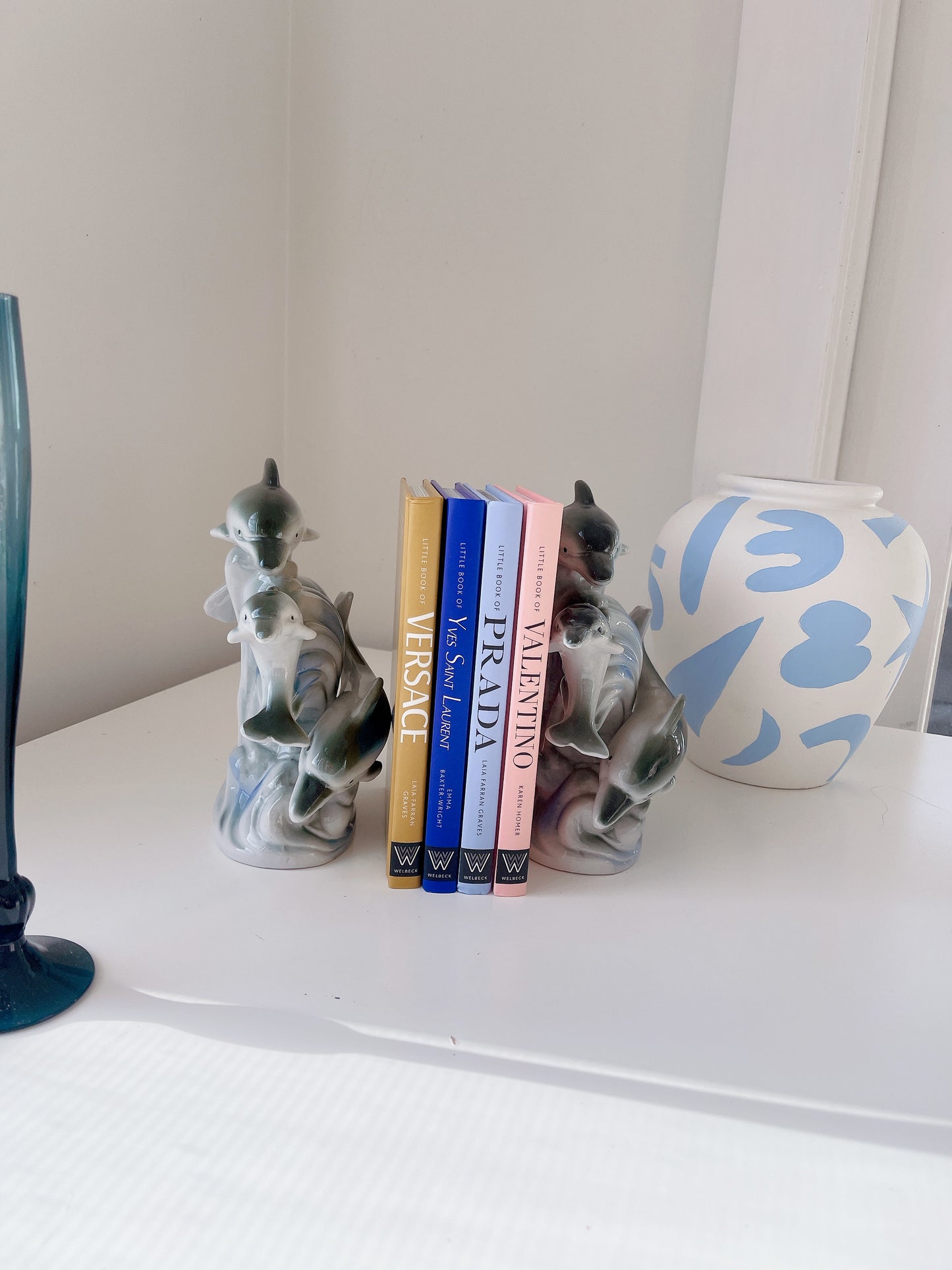 Set 2 80’s Dolphins Statues