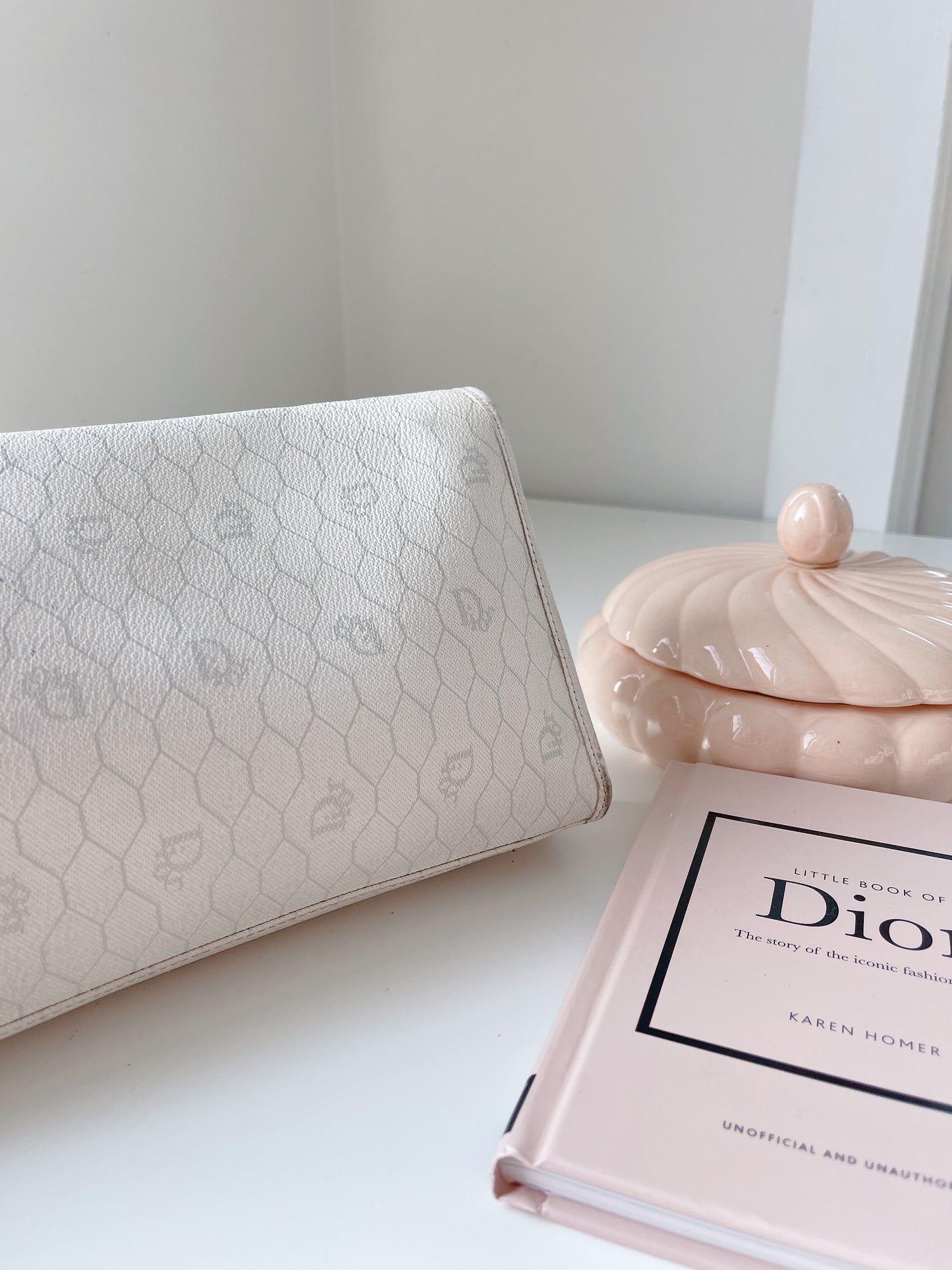 Vintage Dior White Honeycomb