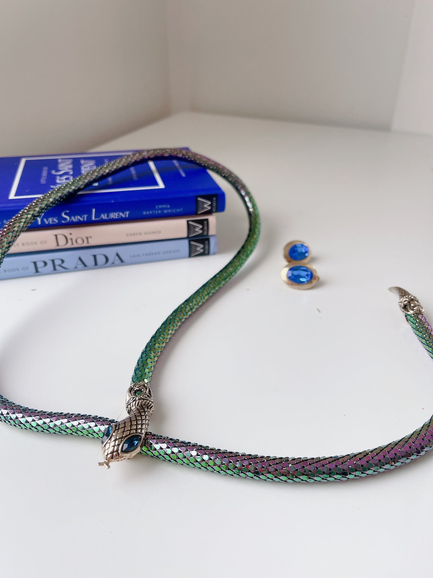 80’s Signed DL Auld co. Serpent Necklace