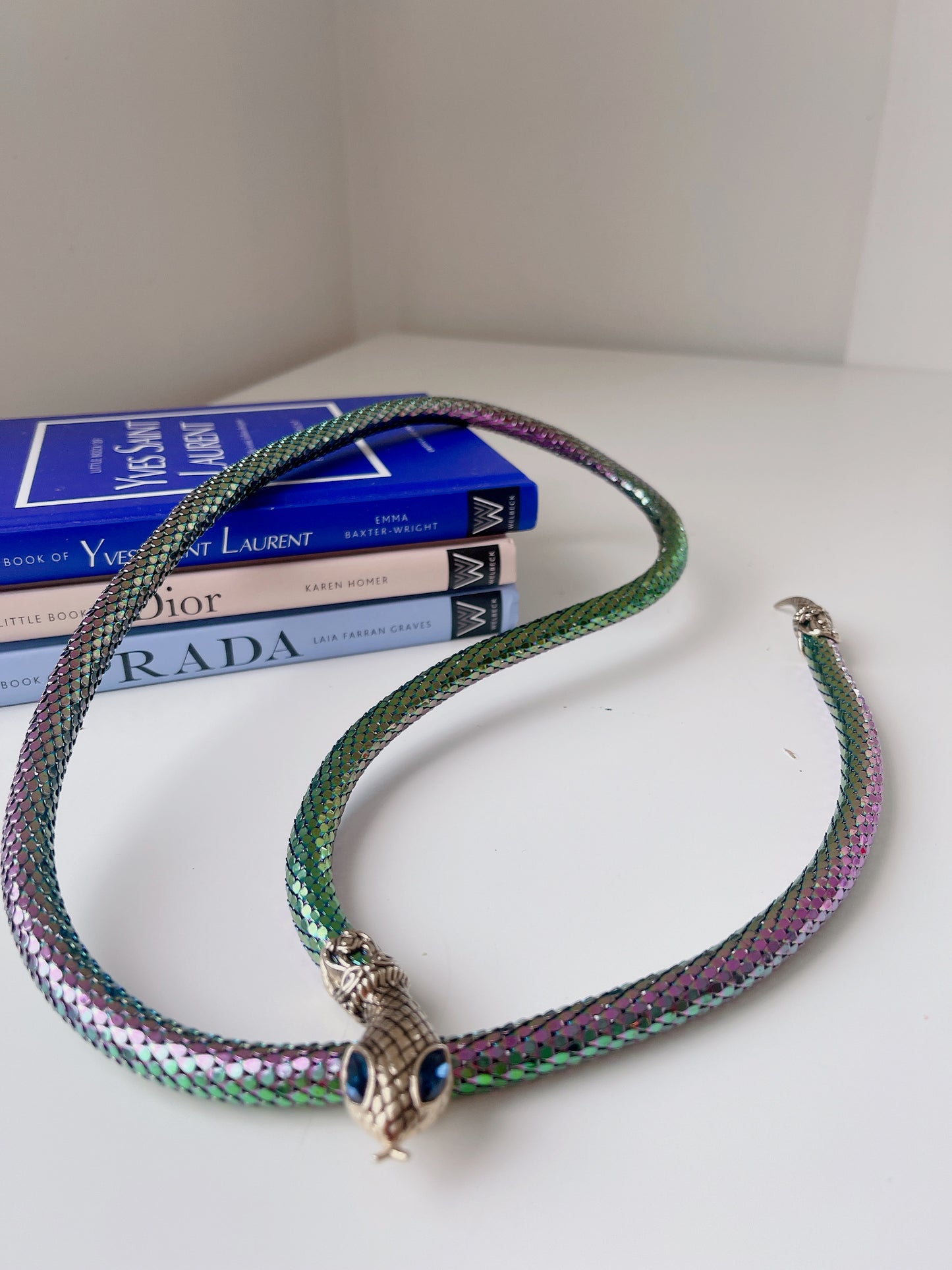 80’s Signed DL Auld co. Serpent Necklace
