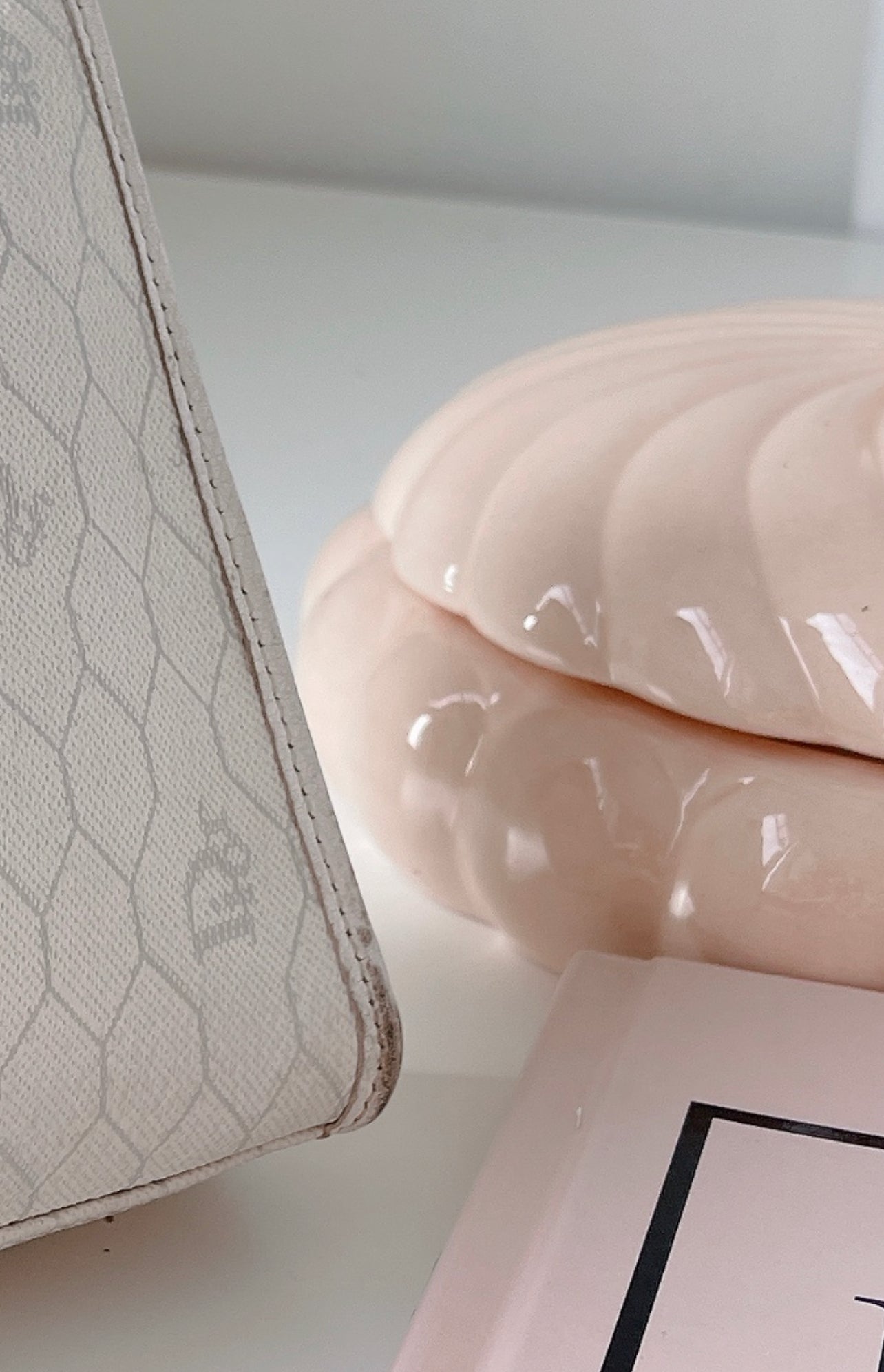 Vintage Dior White Honeycomb