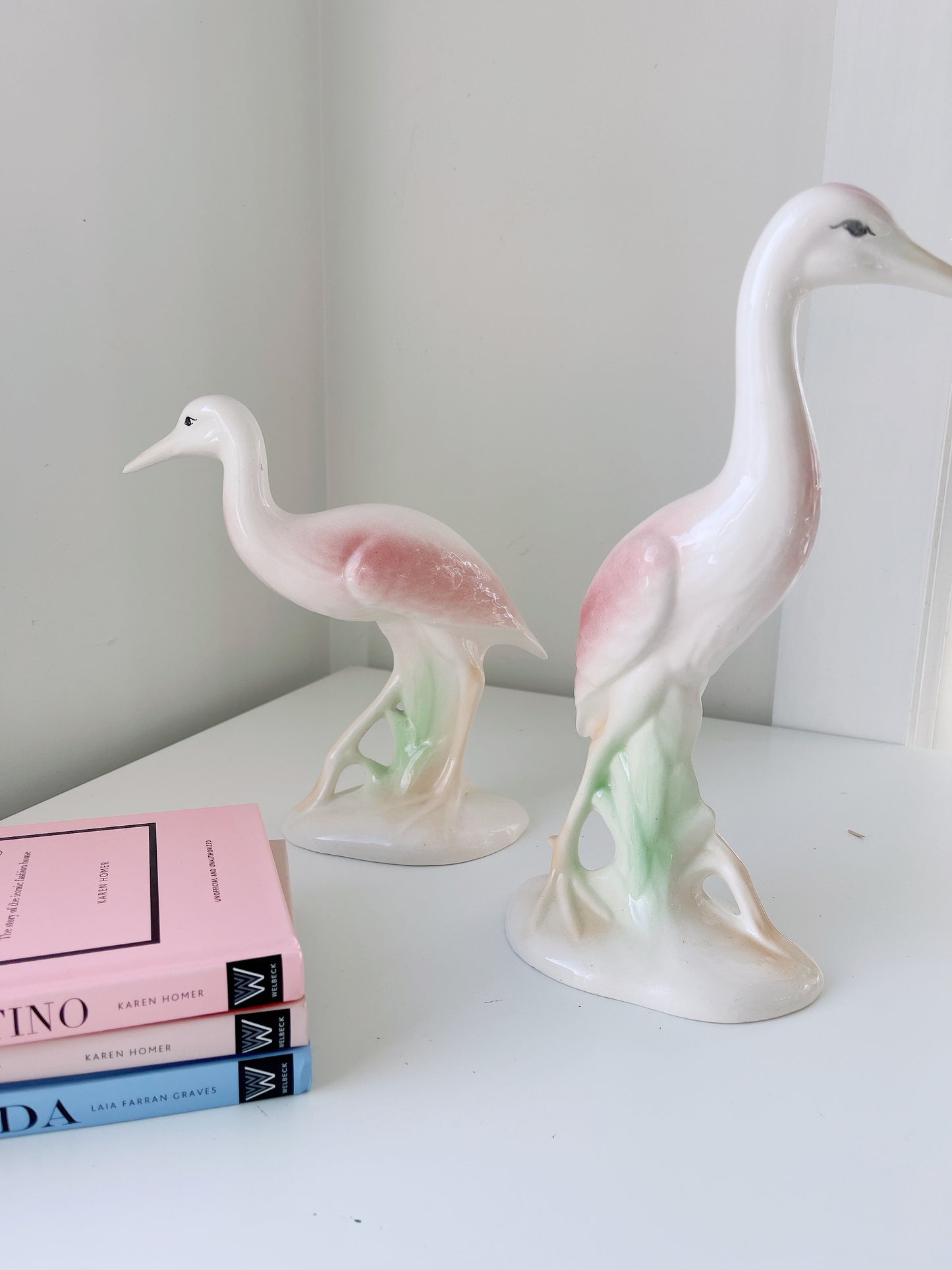 Set Vintage Ceramic Birds