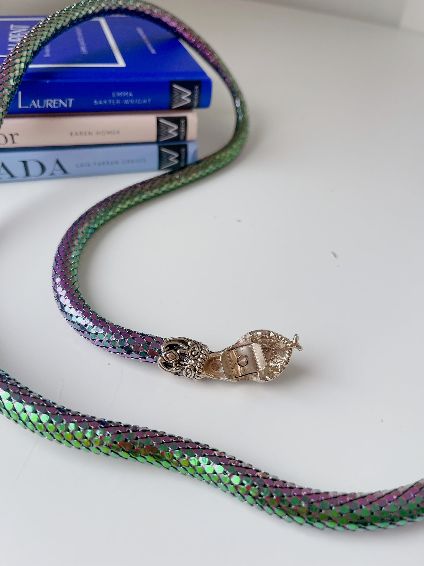 80’s Signed DL Auld co. Serpent Necklace
