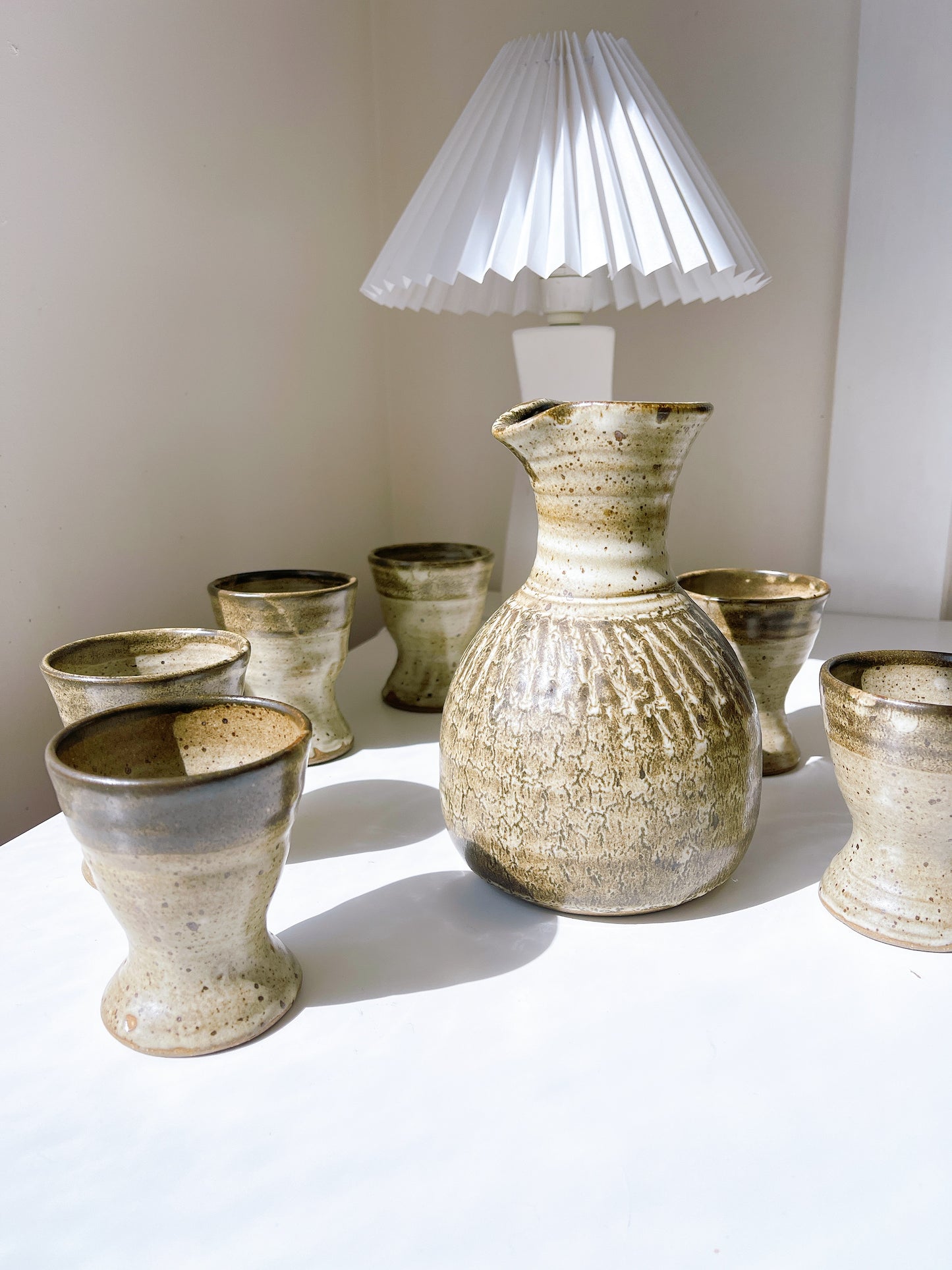 Stoneware Water Jug Set