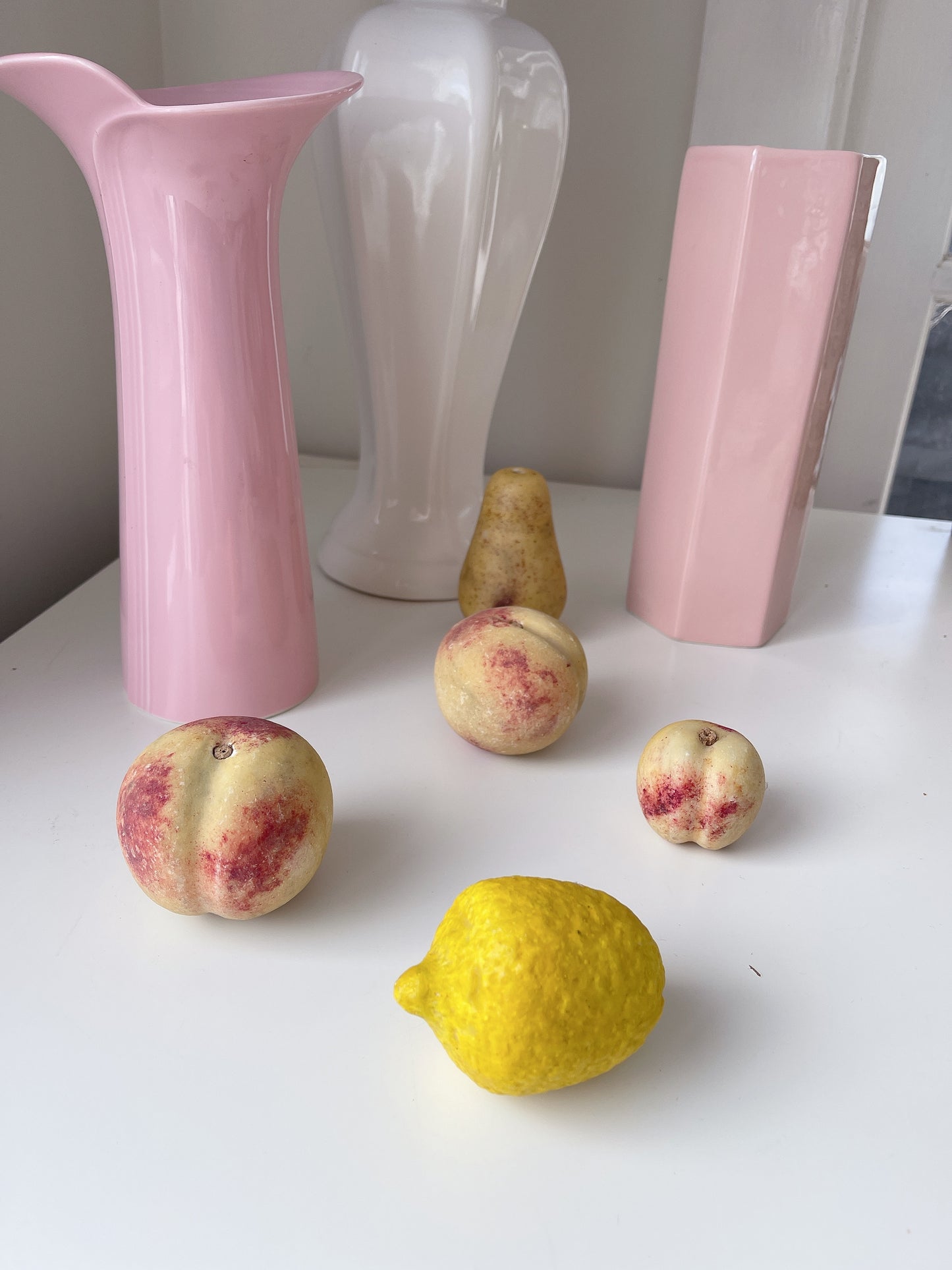 Set Stone Fruit Ornaments