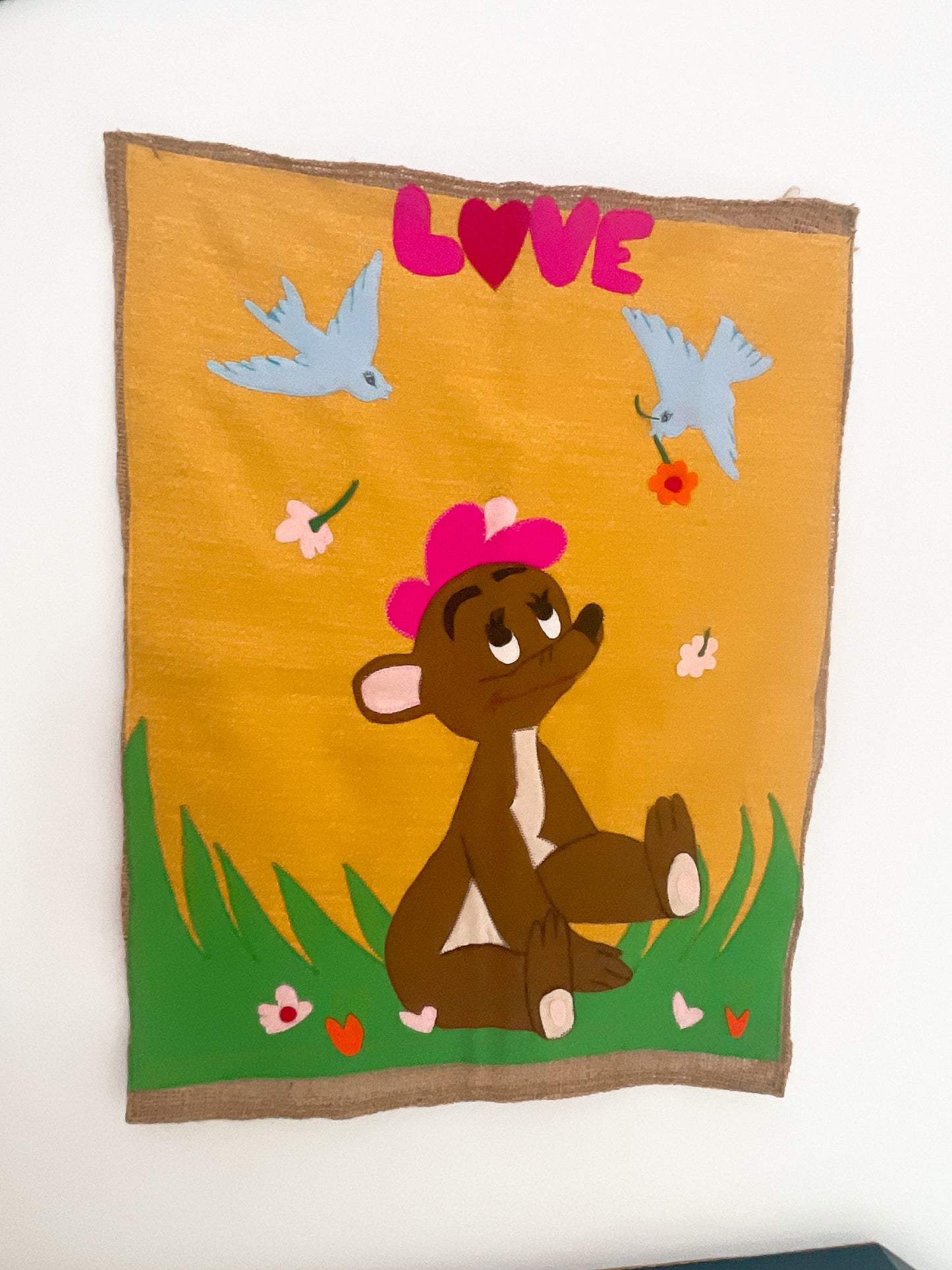 Vintage Teddy Appliqué