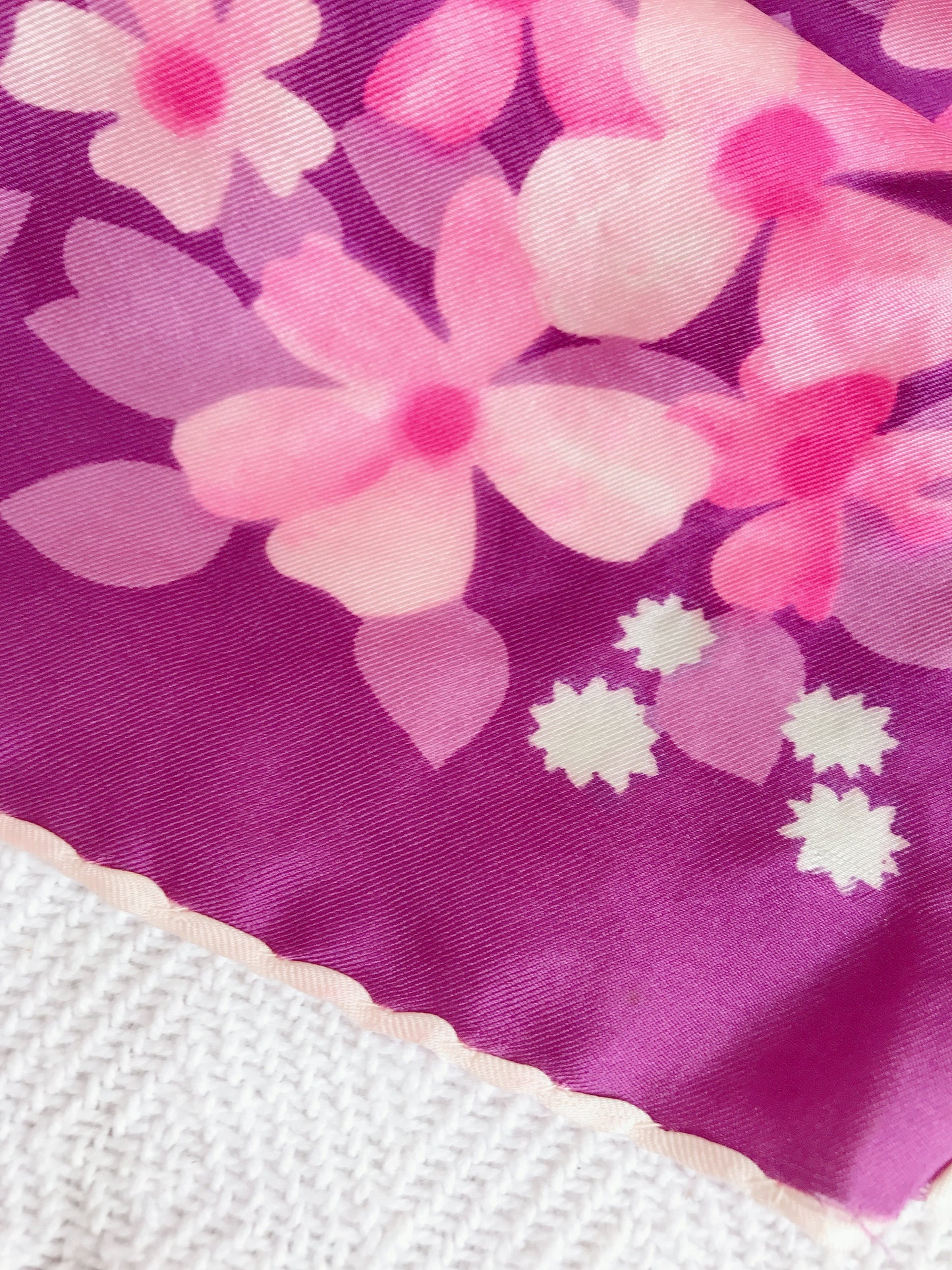Vintage Silk flower Scarf