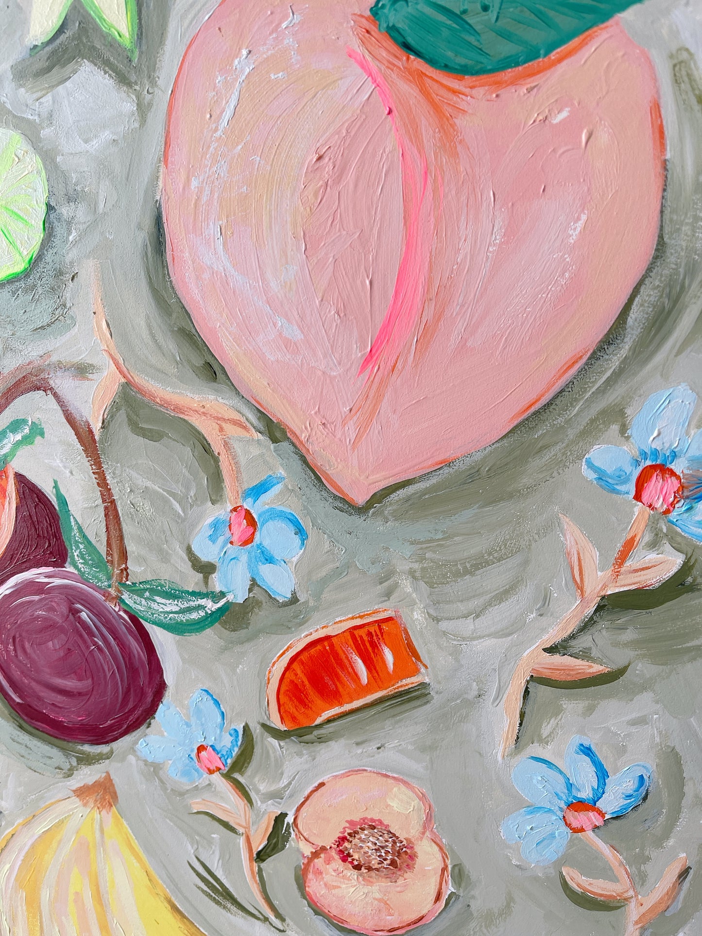 Handpainted Acrylic on Paper ‘Gone Fruity’