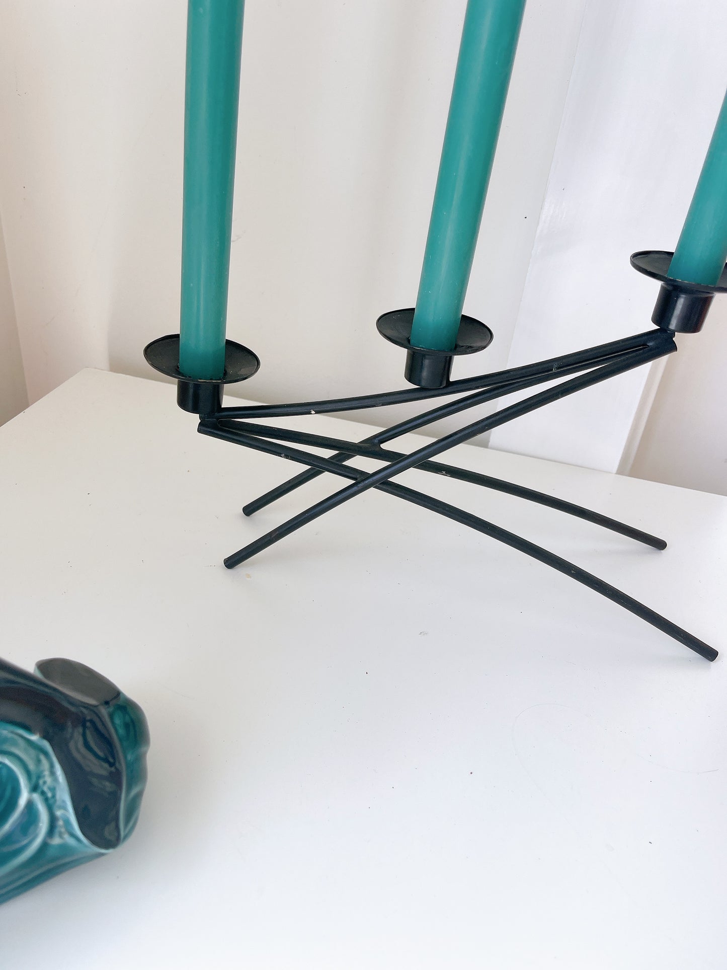Black Wrought Iron Candleholder