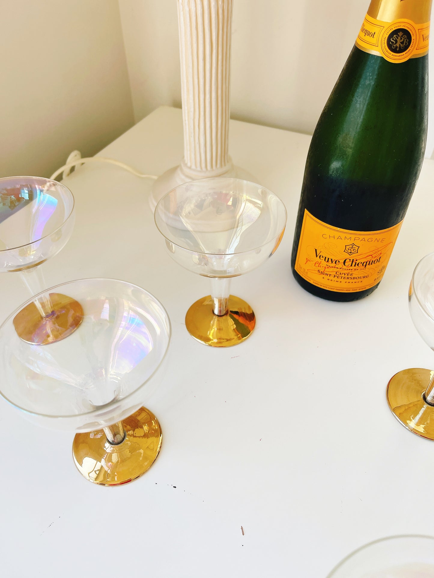 Set 4 Vintage Cocktail Glasses