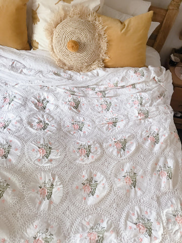 King Size Vintage Lace Throw