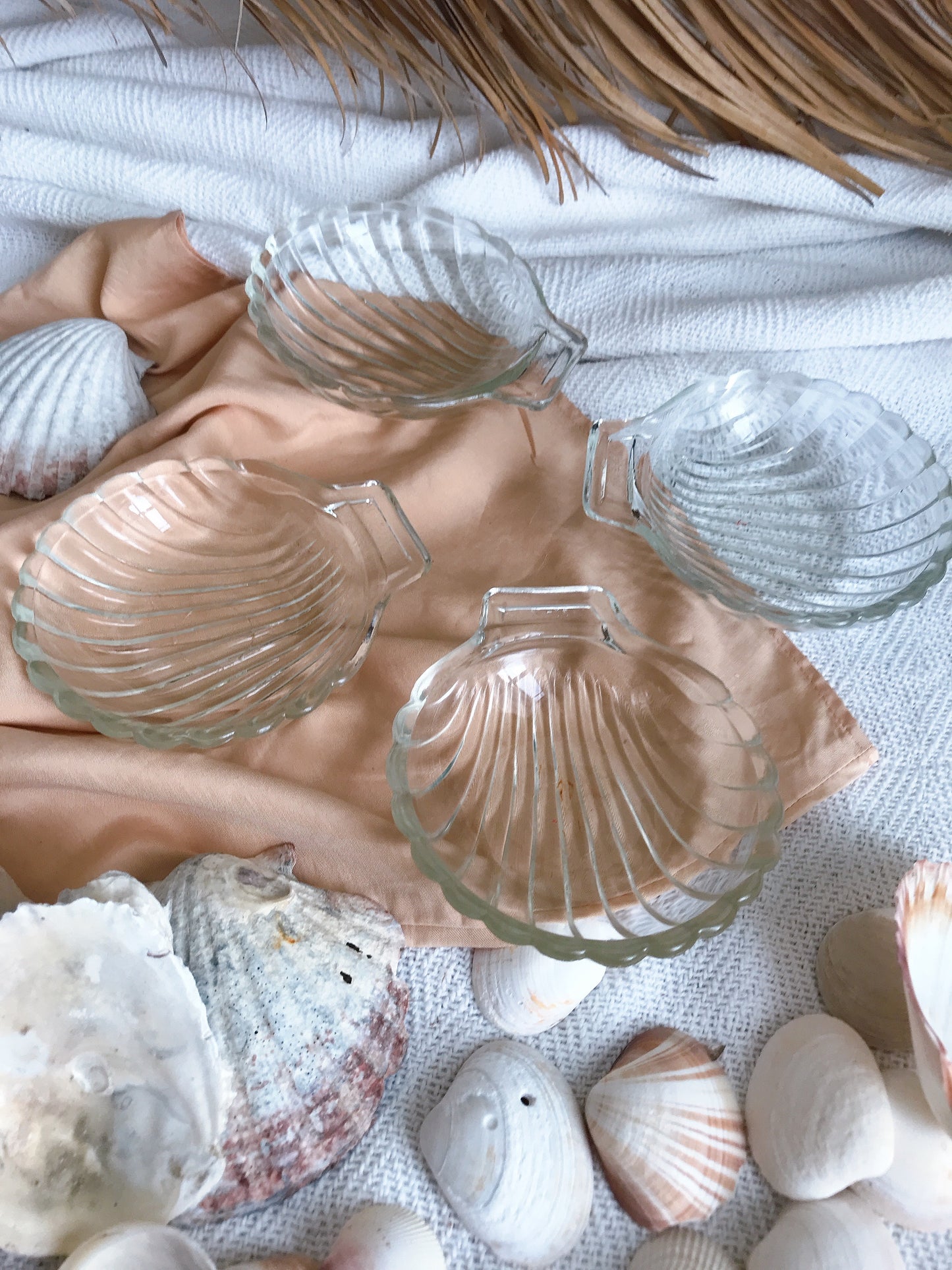 Glass Pyrex Shell Dishes - Sold Individually