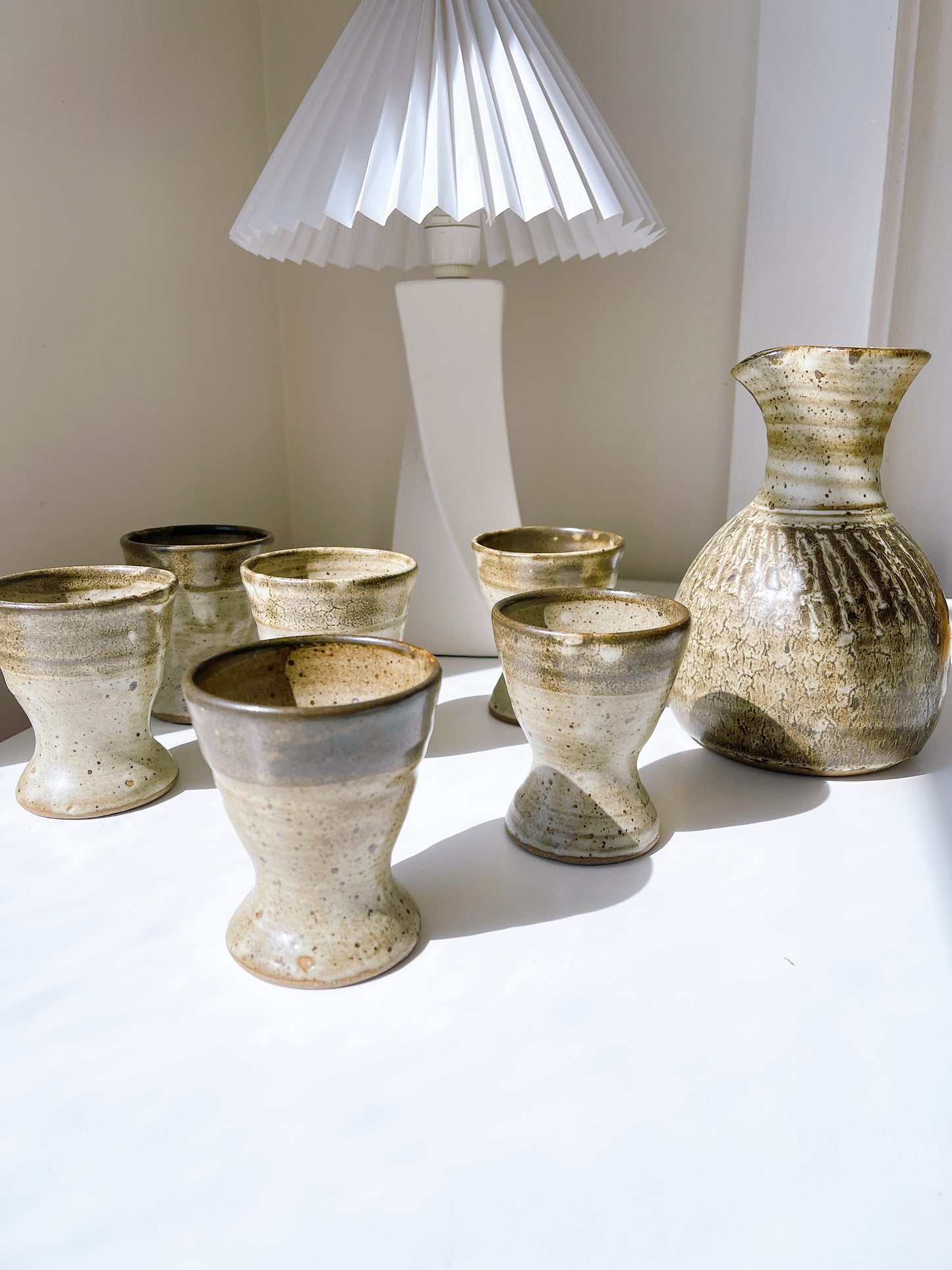 Stoneware Water Jug Set