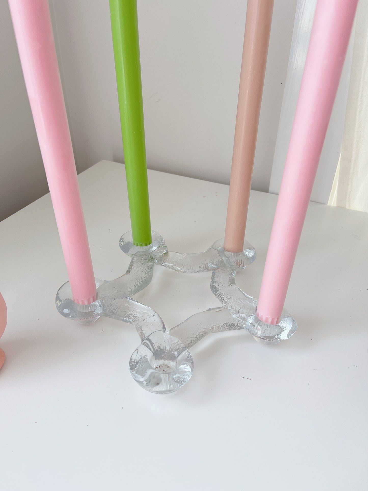 Vintage Glass Candleholder