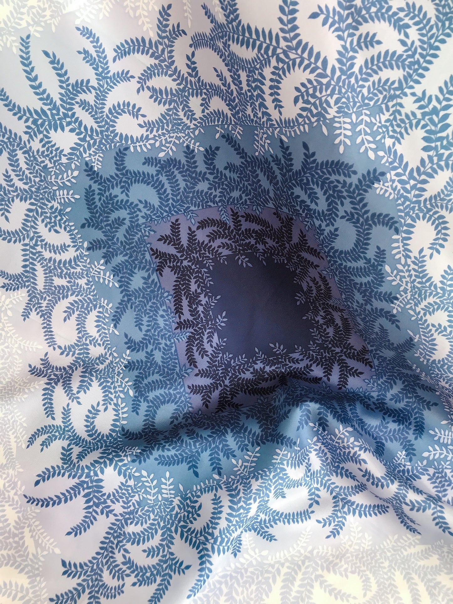 Vintage Blue Flora Scarf
