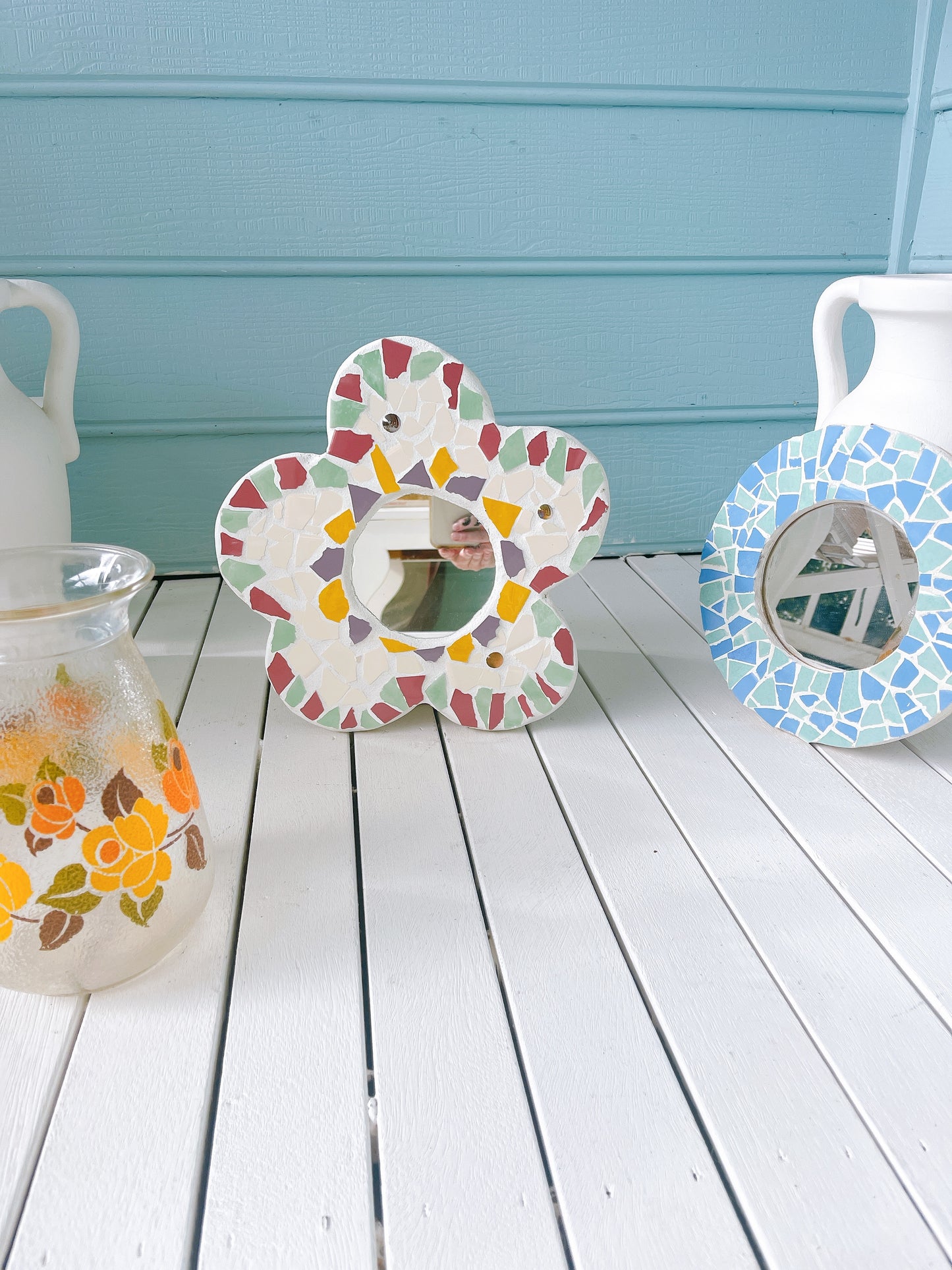 Flower Mosaic Mirror