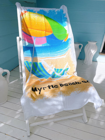 Vintage Myrtle Beach  Towel