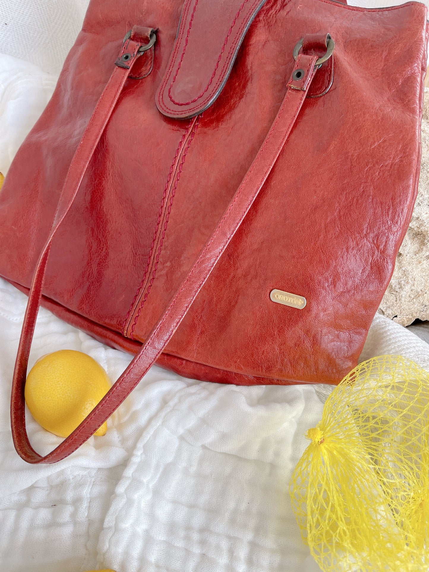 Vintage Leather Oroton Handbag