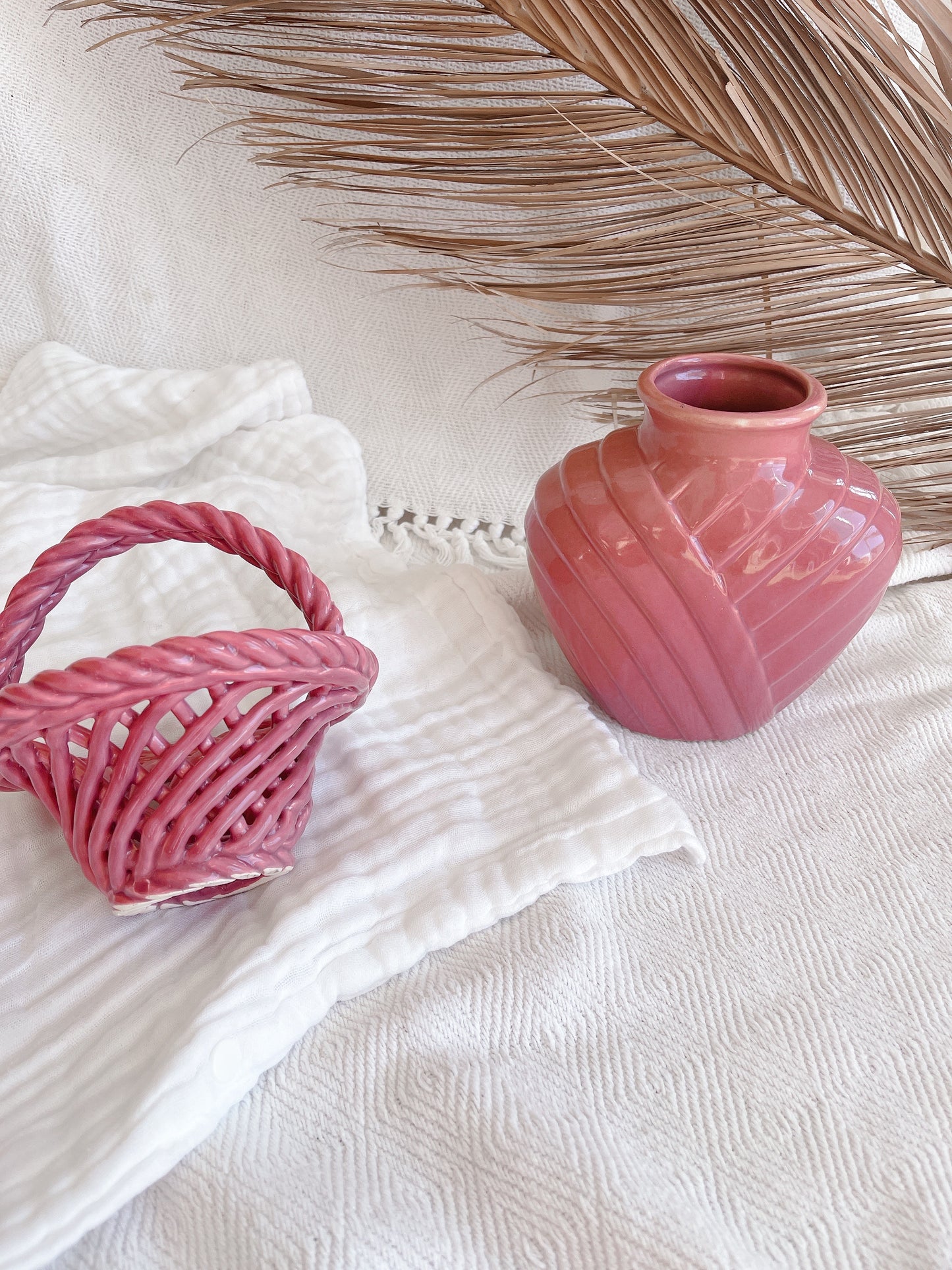 Vintage Ceramic Basket