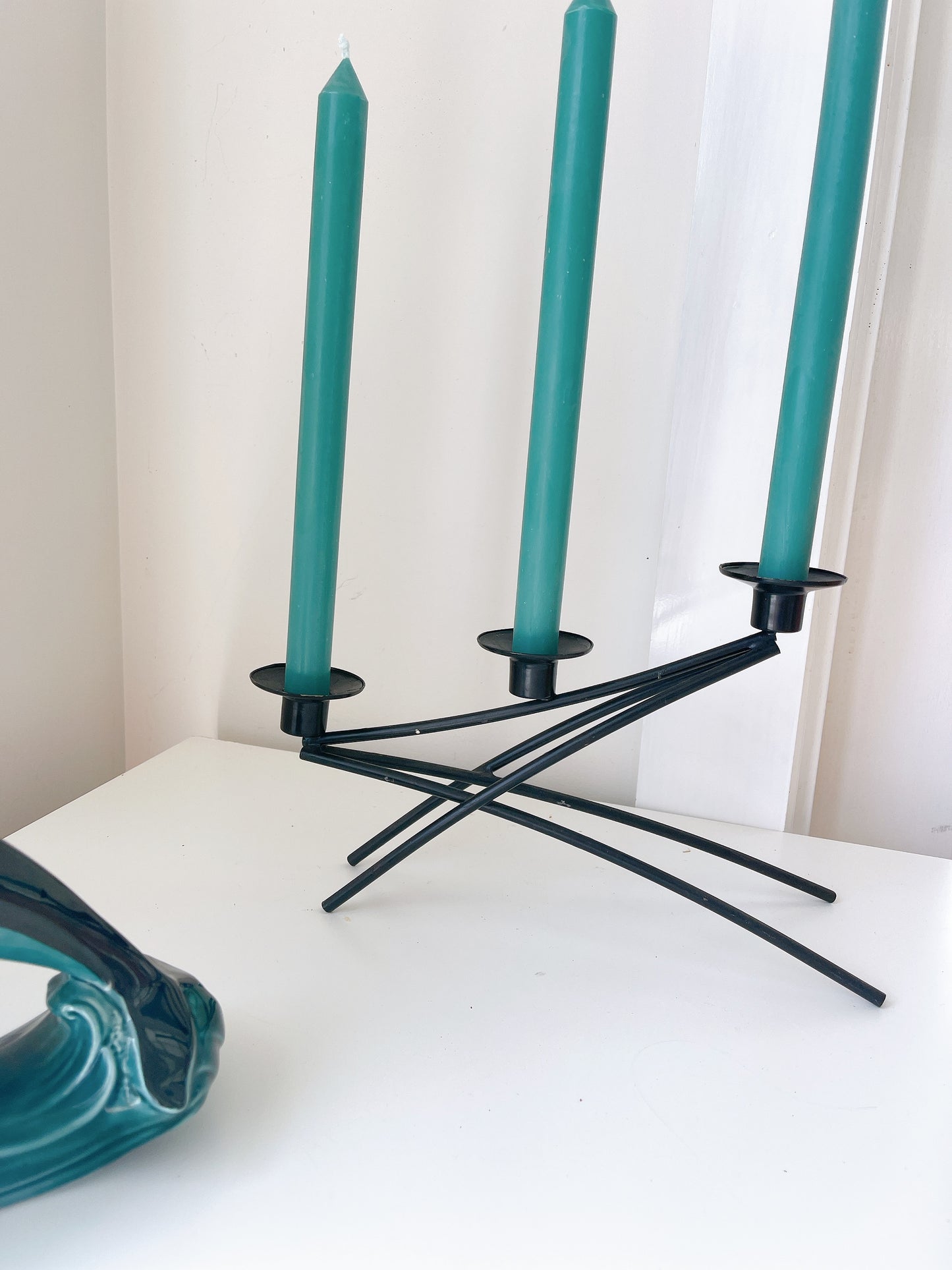 Black Wrought Iron Candleholder
