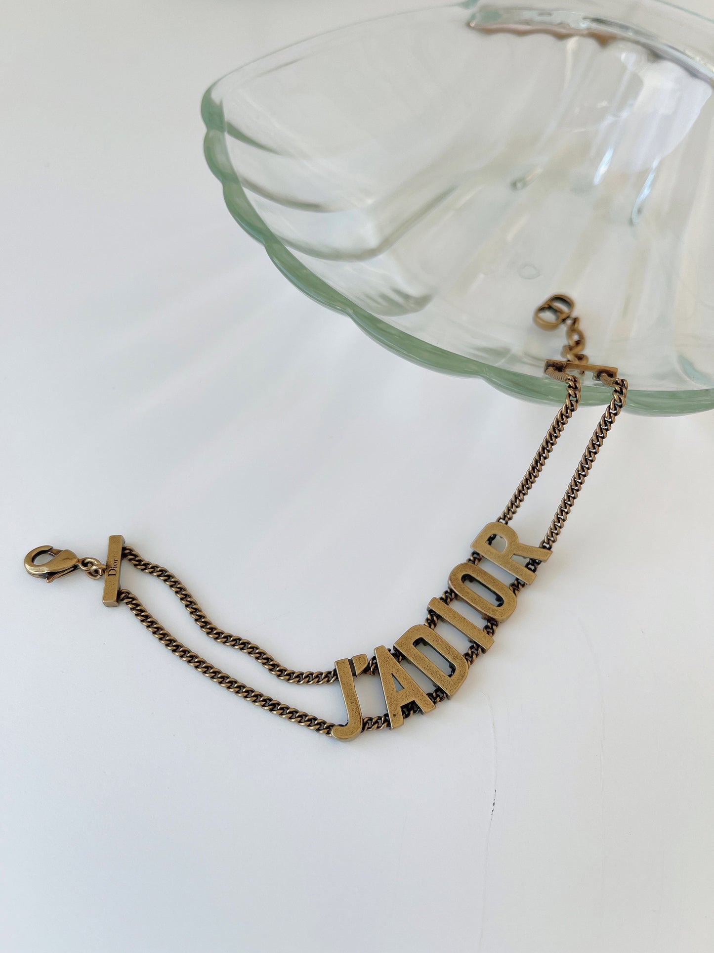 Vintage Authentic Christian Dior - J’Adior Double Chain Bracelet