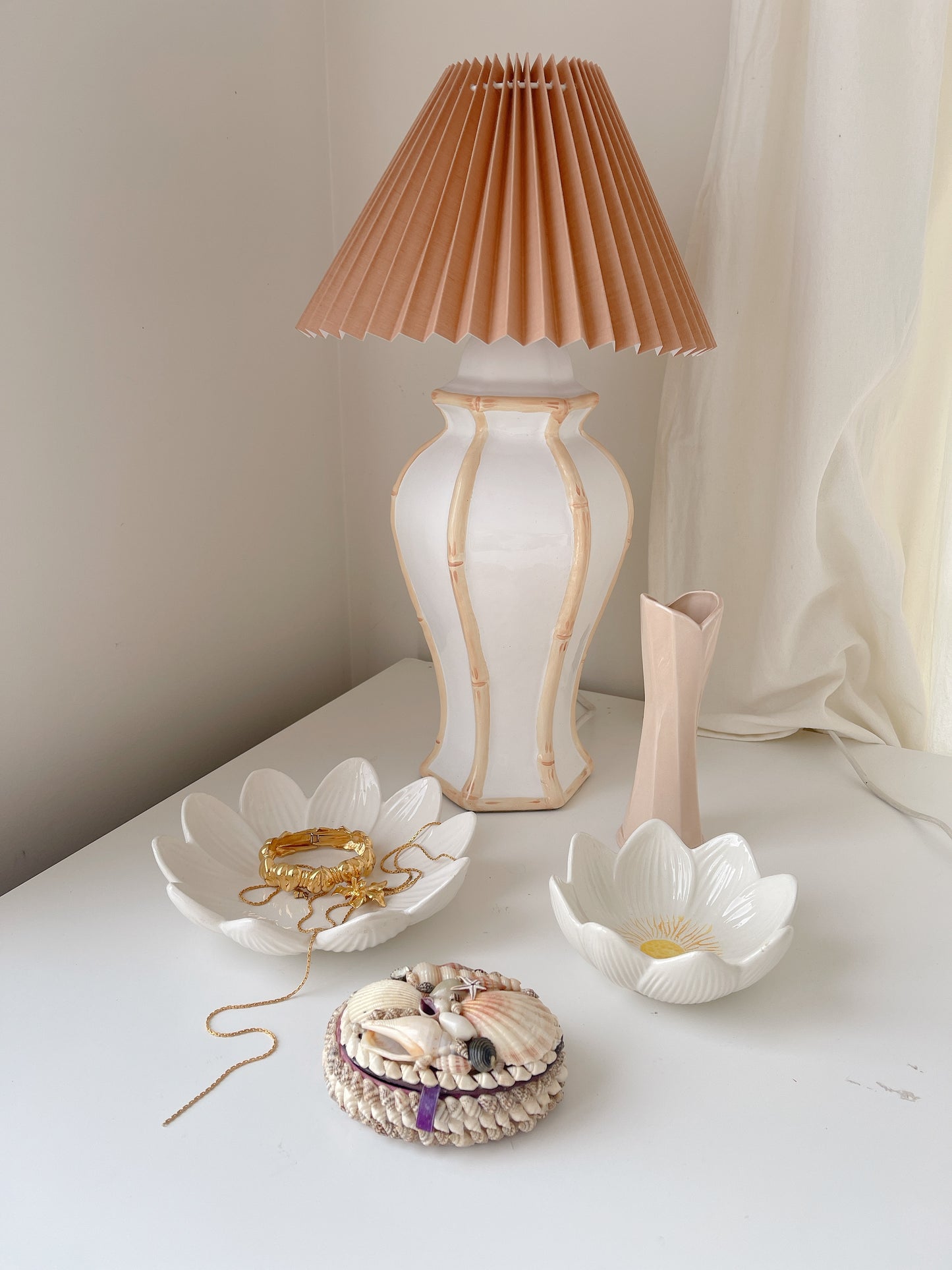 Vintage Taupe Coloured Vase