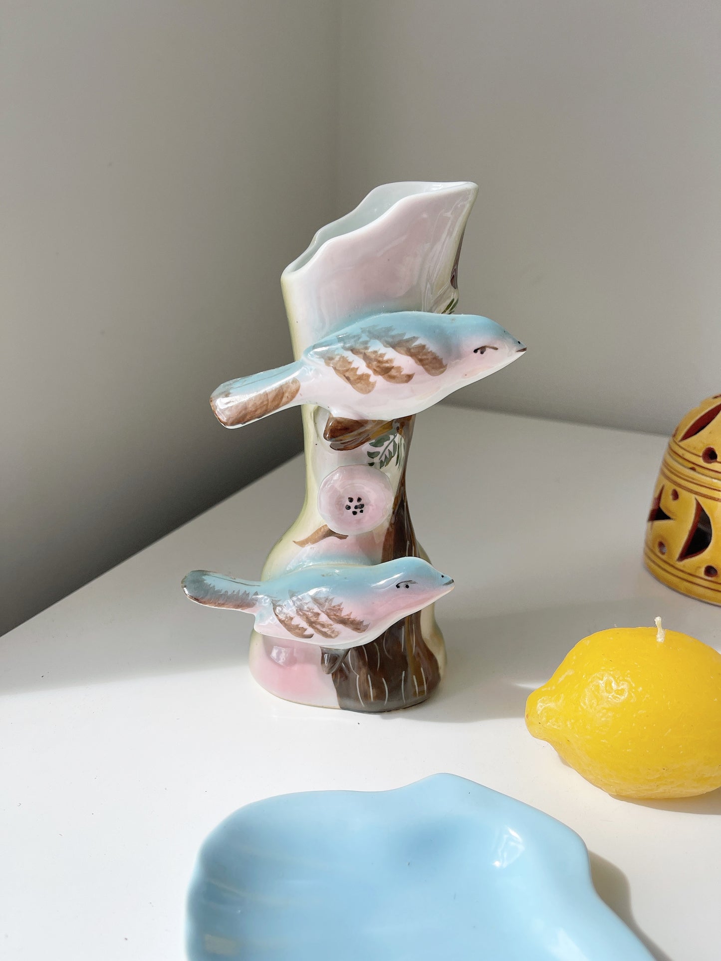Vintage Bird Wall Vase