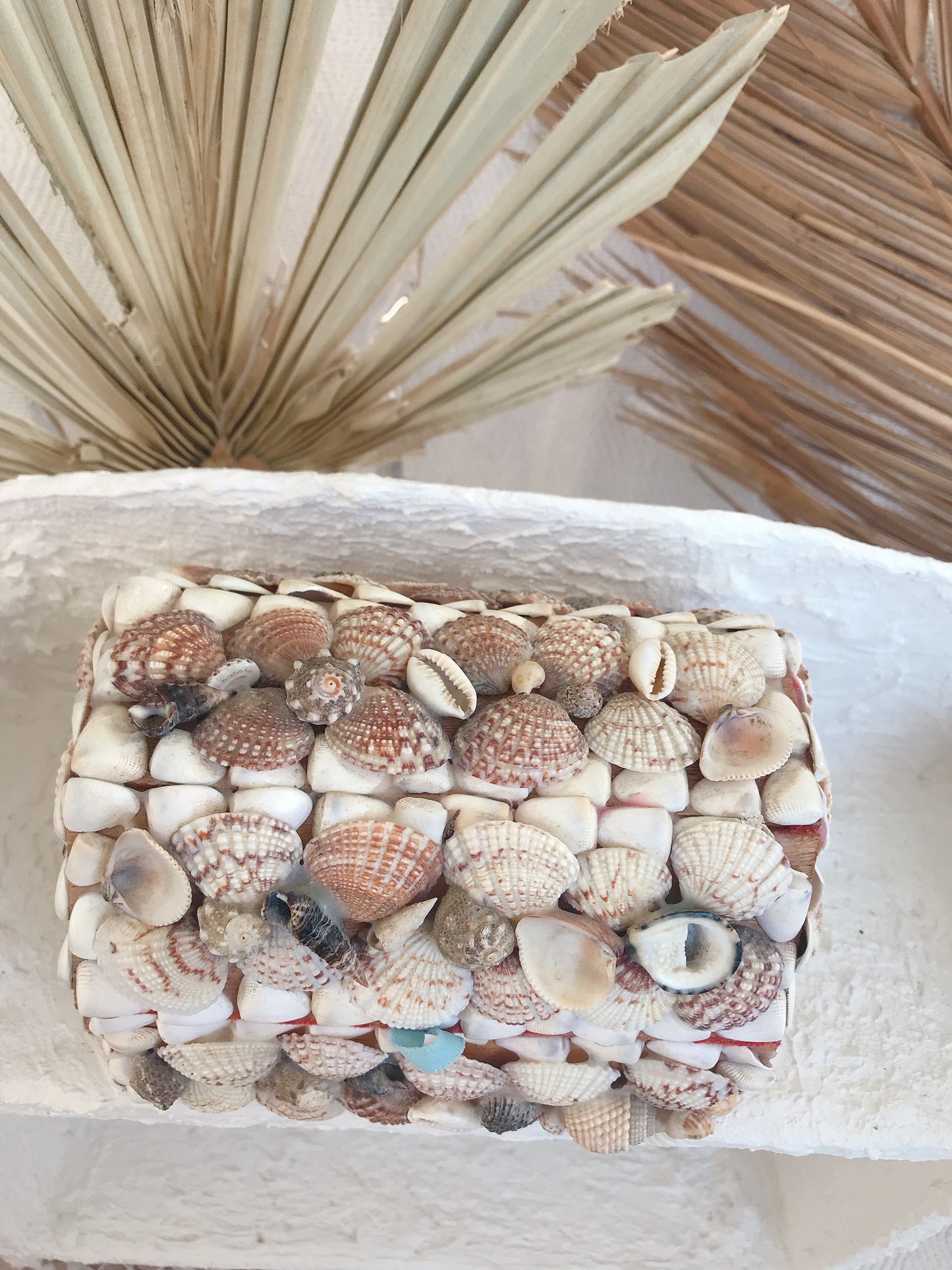 Vintage Shell Trinket Box