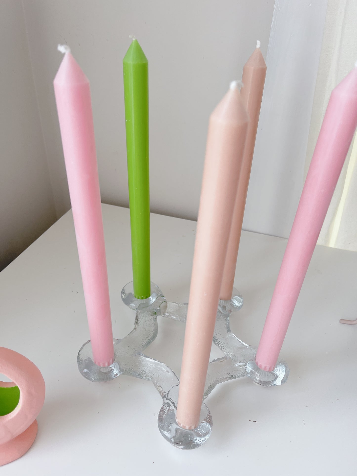 Vintage Glass Candleholder