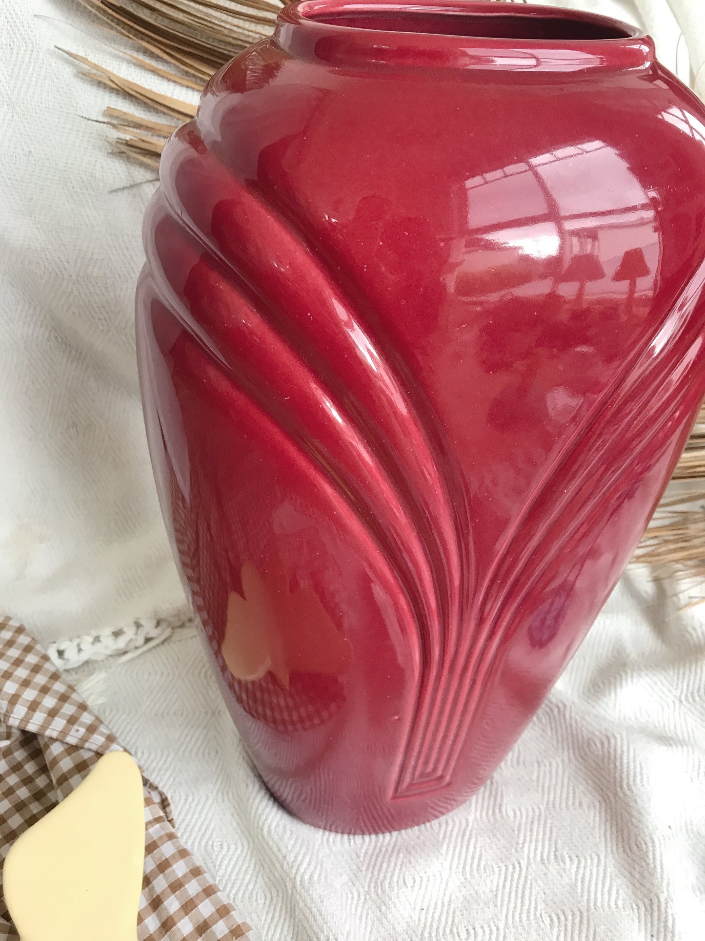 Large Art Deco Marone Vase