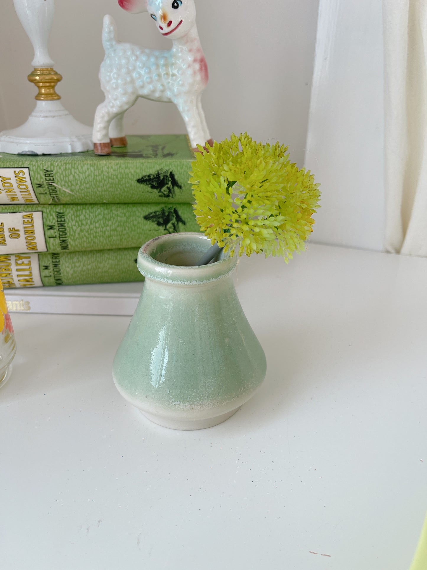 Set 2 Green Pottery Vessels