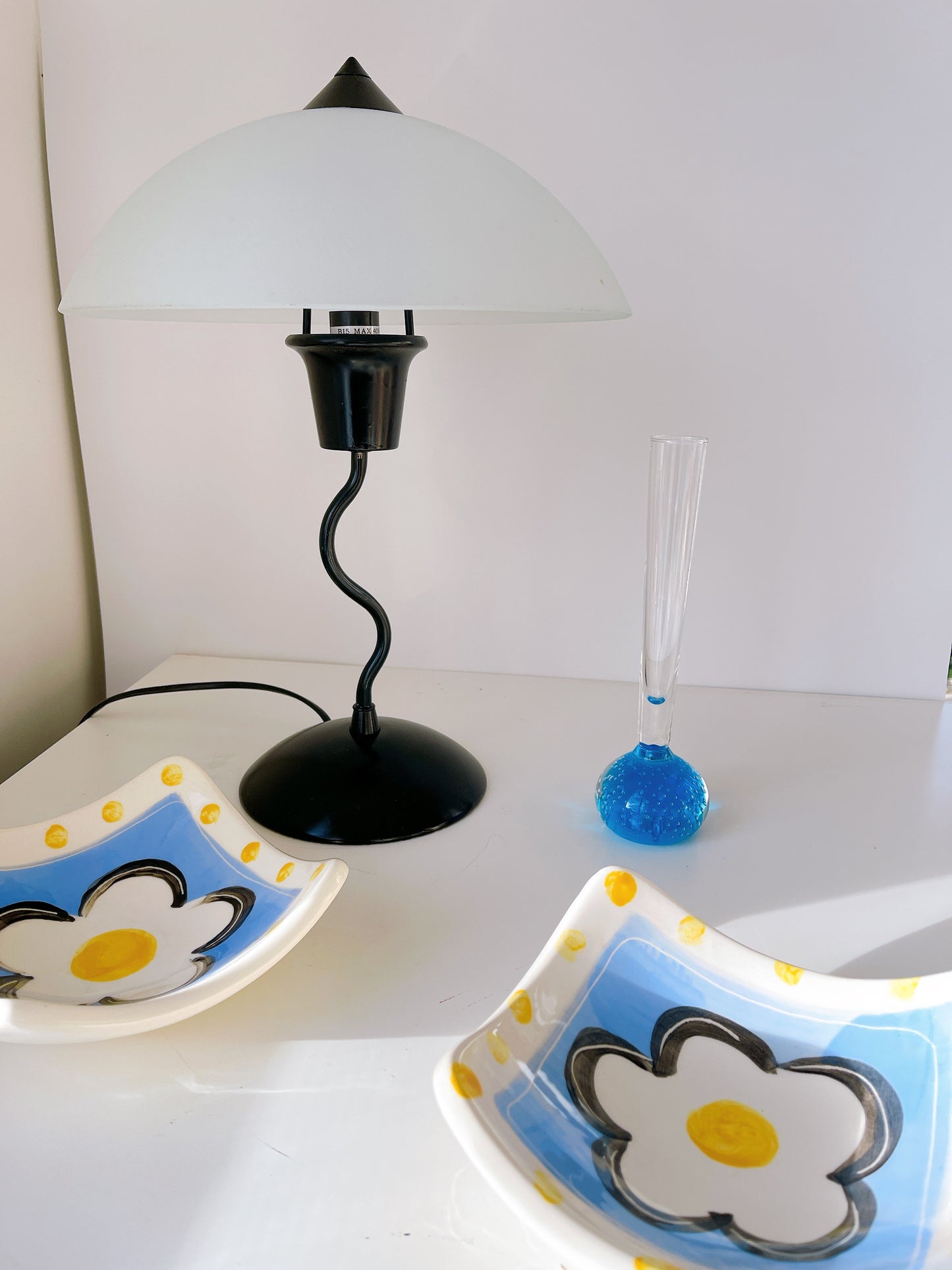 Set 2 90’s Handpainted Dishes