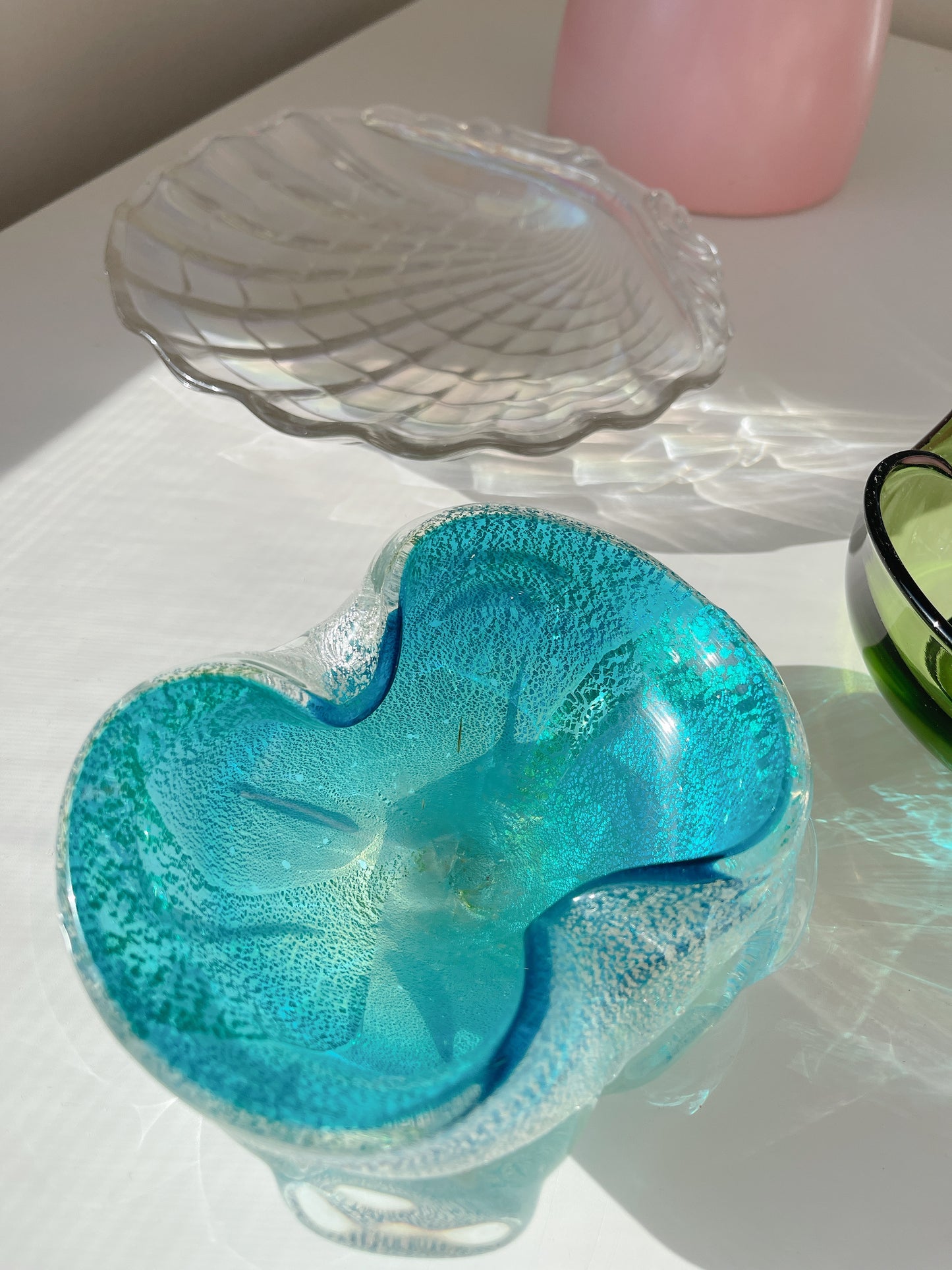 Stunning Vintage Murano Glass Trinket Dish