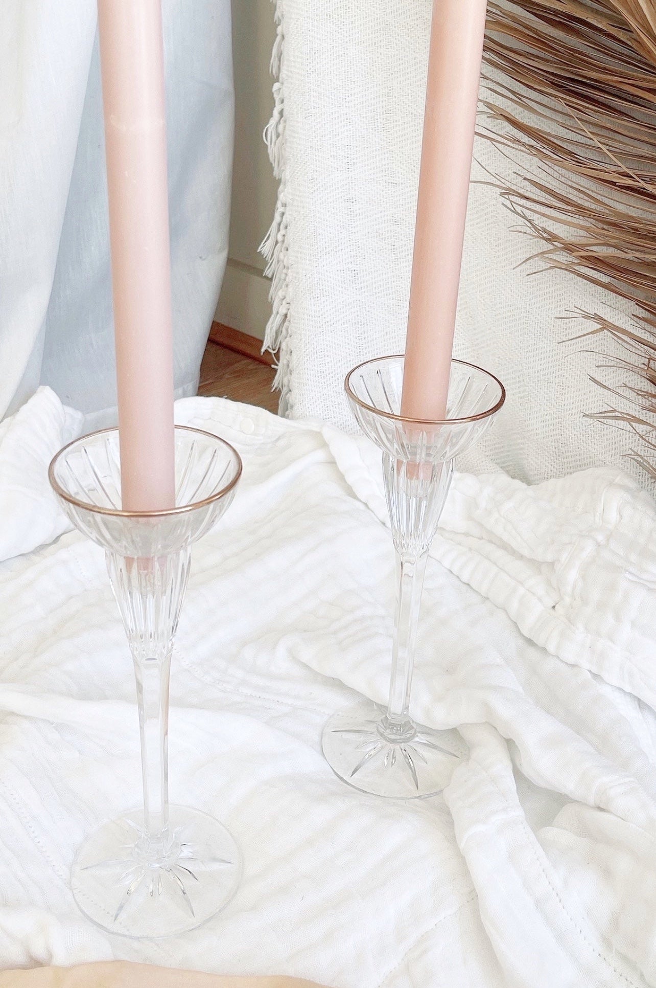 Glass Candlesticks