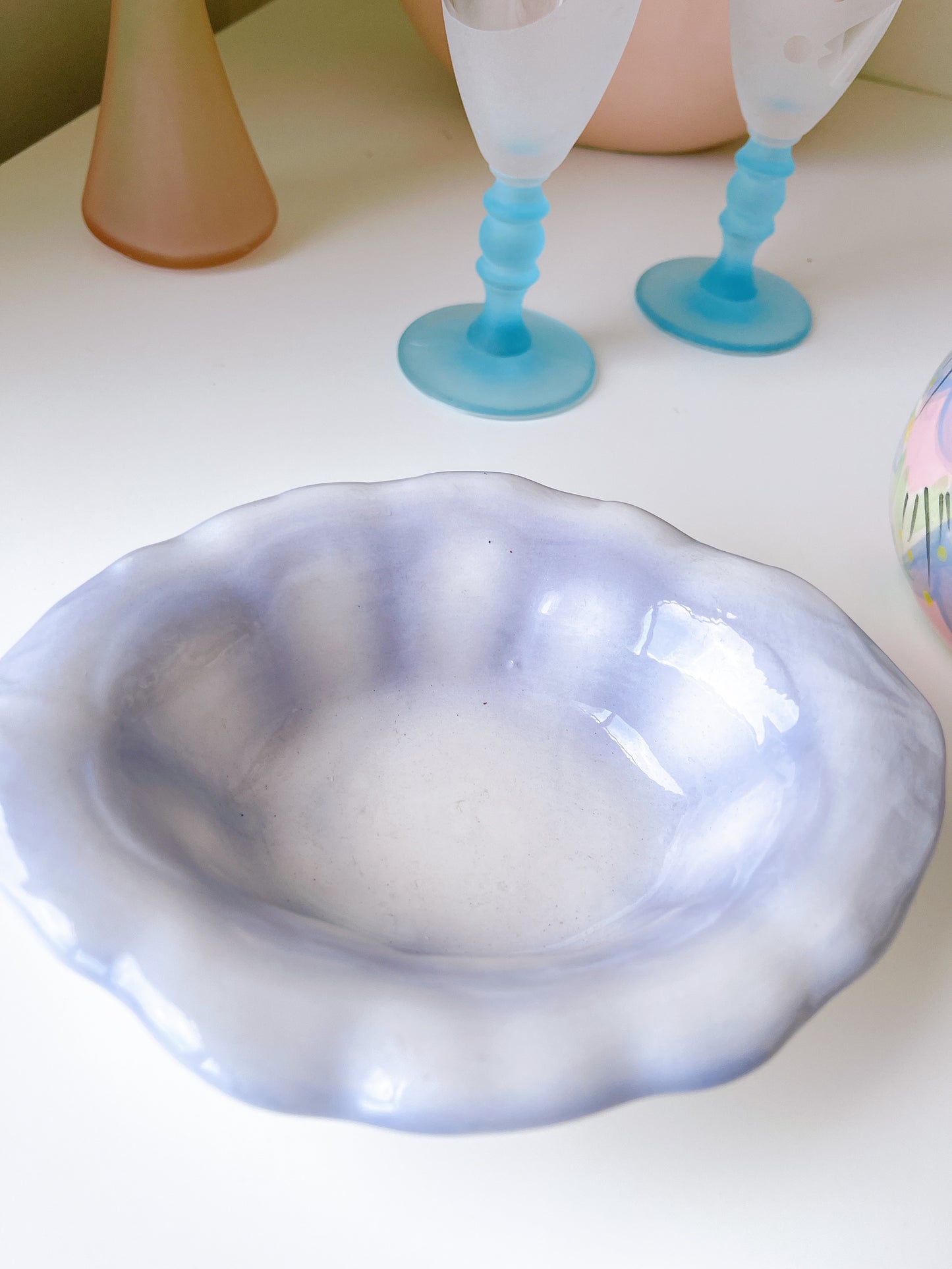 Vintage Lilac Trinket Dish - By Chaz