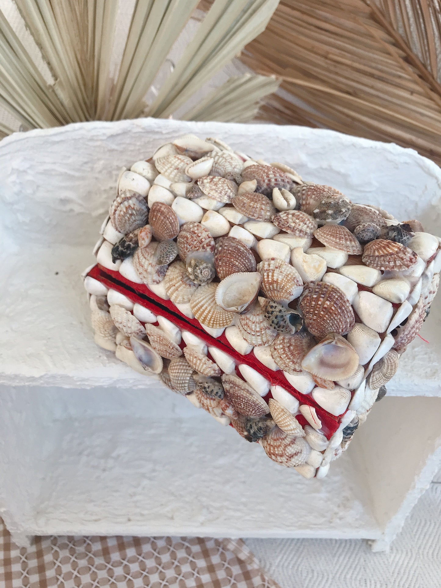 Vintage Shell Trinket Box