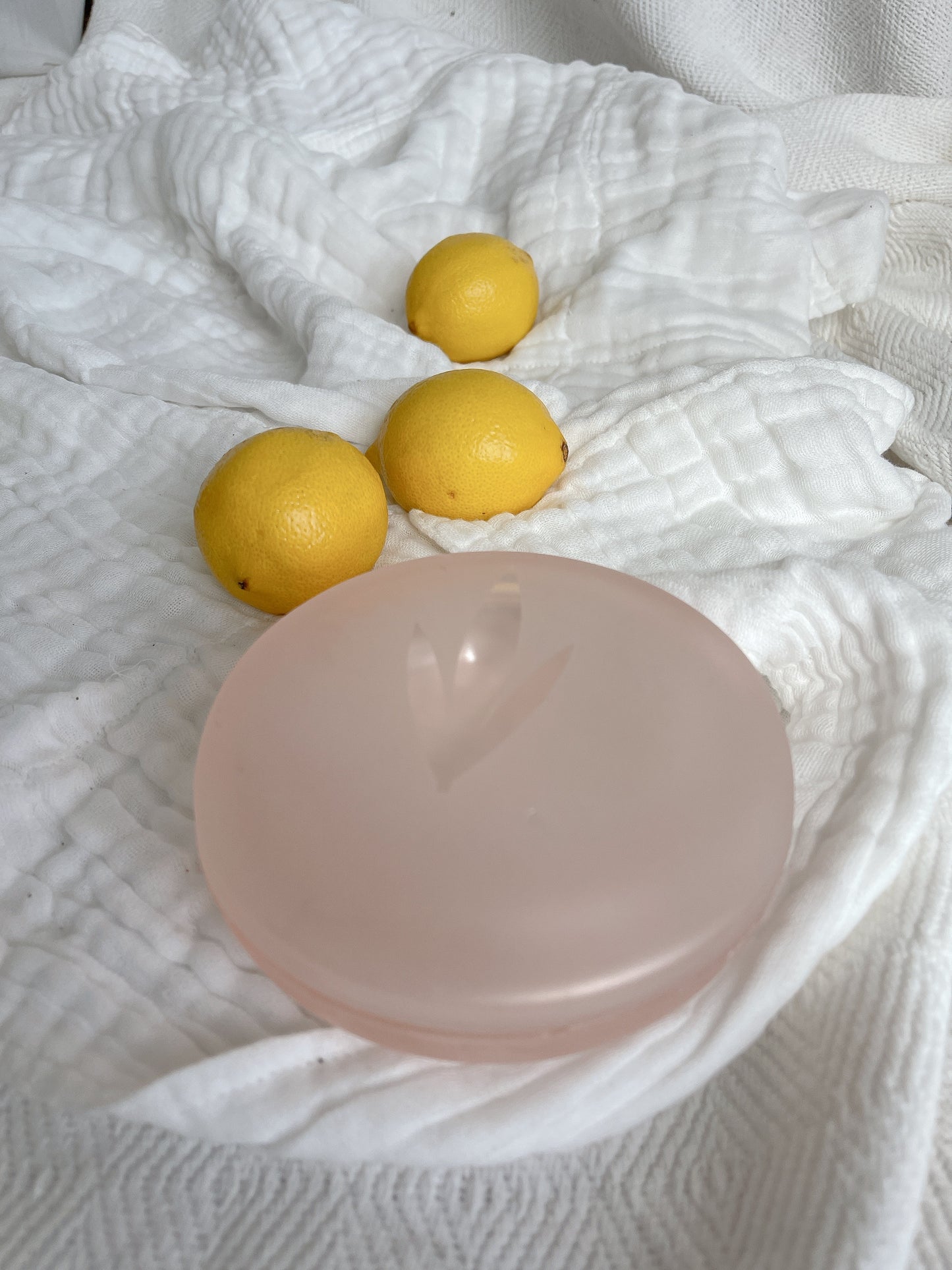 Vintage Frosted Glass Trinket Box