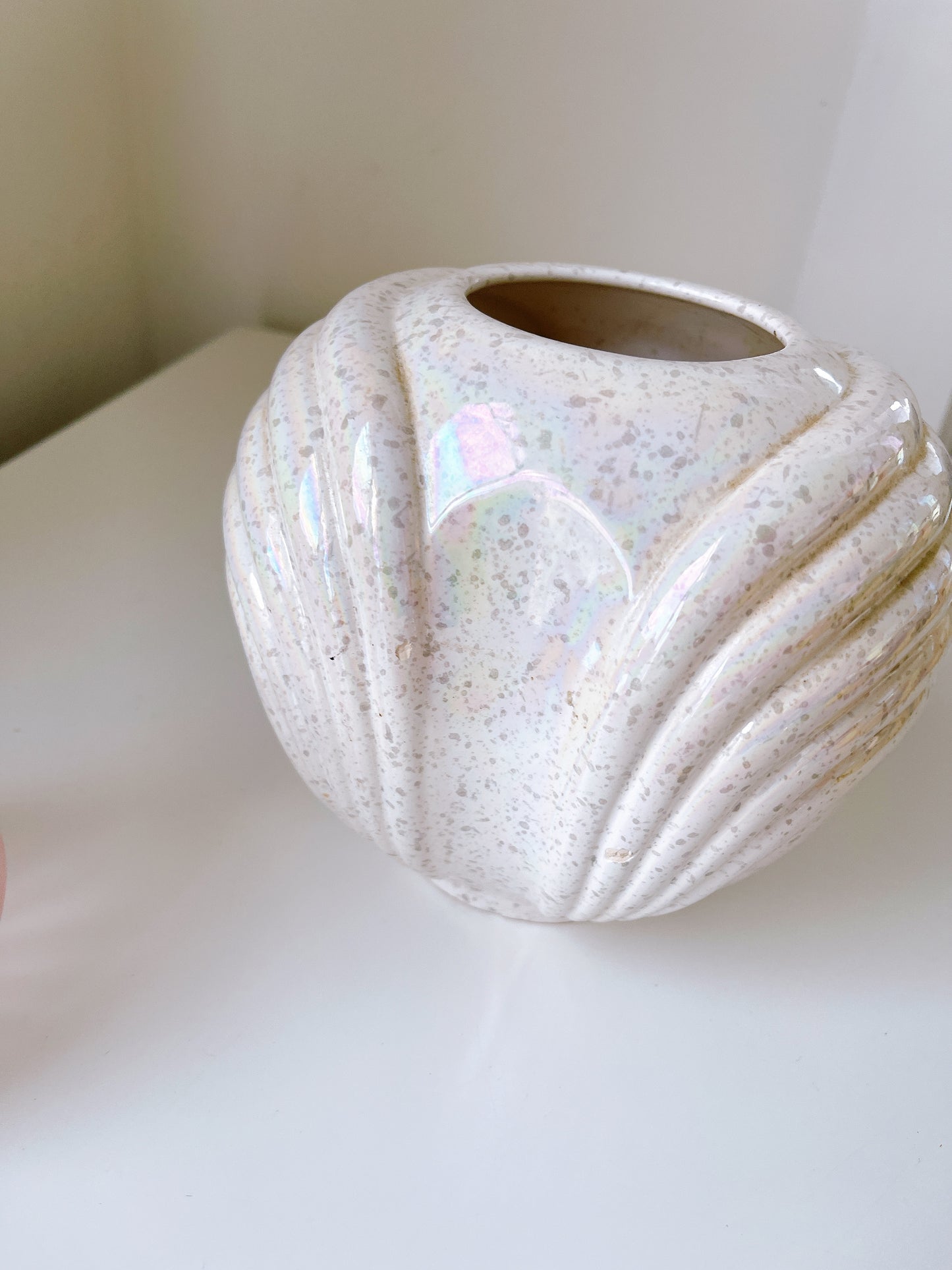 Iridescent 80’s Vase
